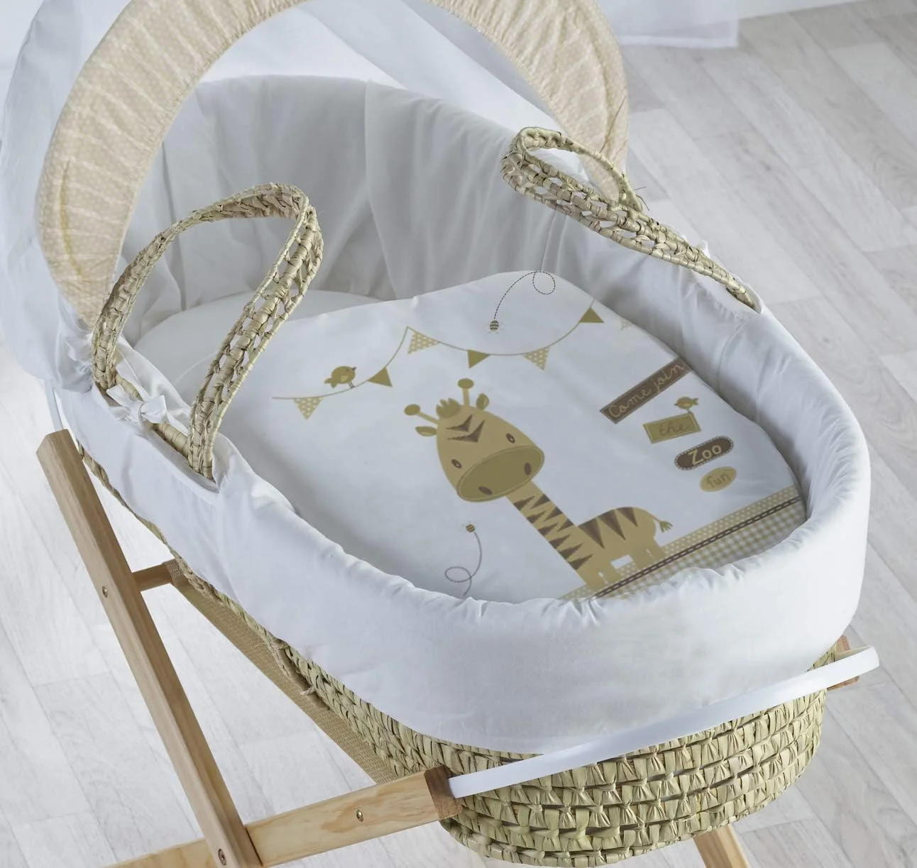 سبد موسی نوزاد Kinder Valley مدل Zoo Time به همراه پایه تاشو Opal، یک تکه