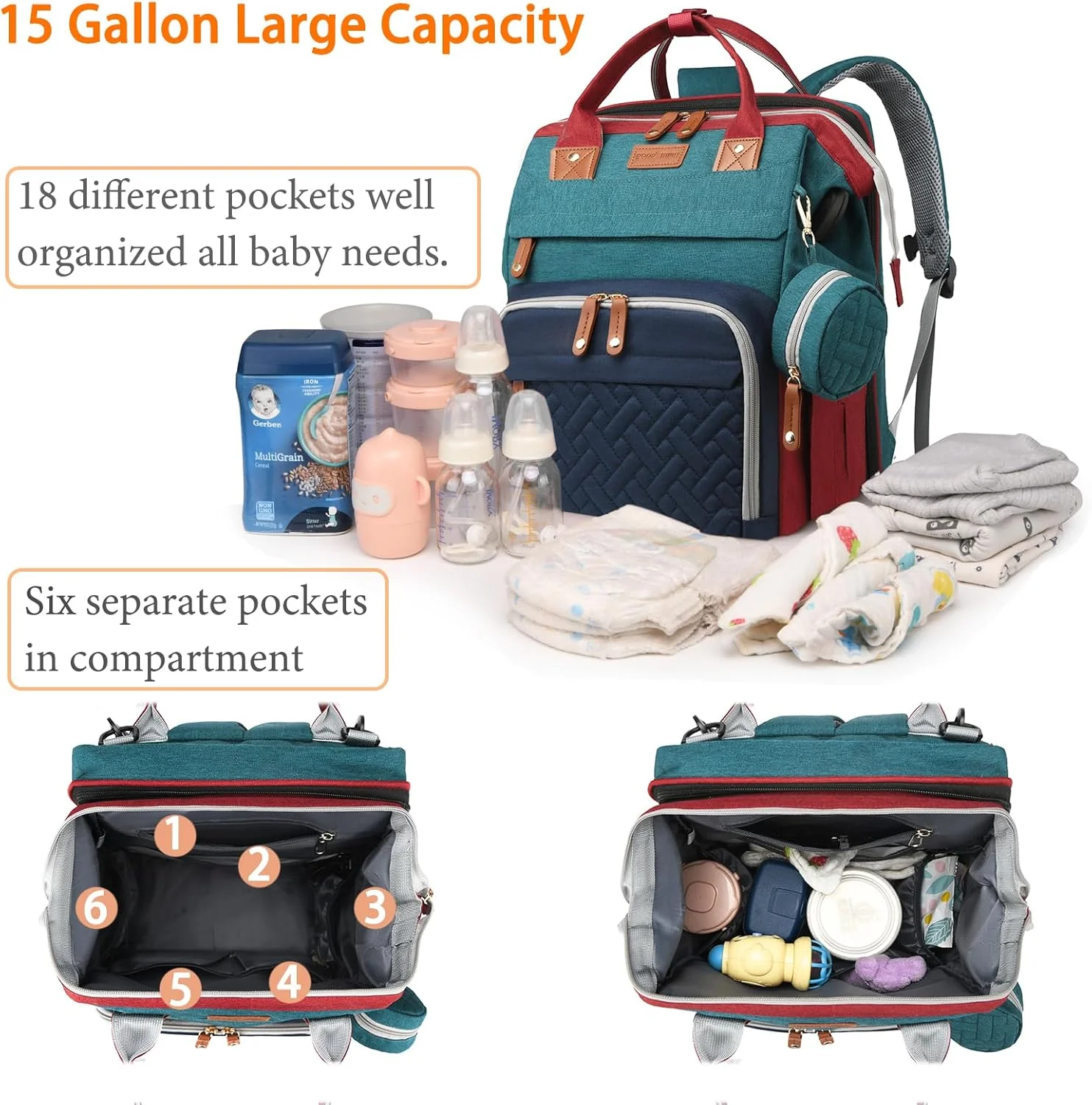 کیف لوازم کودک آسترو الن با زیرانداز تعویض، کوله پشتی ضد آب لوازم کودک برای مادران و پدران کیف لوازم کودک آسترو الن با زیرانداز تعویض، کوله پشتی ضد آب لوازم کودک برای مادران و پدران