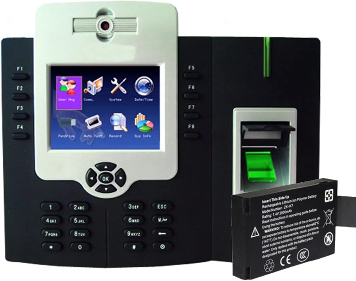 دستگاه حضور و غیاب اثر انگشتی NEKOUN مدل ICLOCK880-H با ظرفیت 50000 کاربر، سیستم کنترل تردد TCP/IP و قابلیت ثبت ورود و خروج