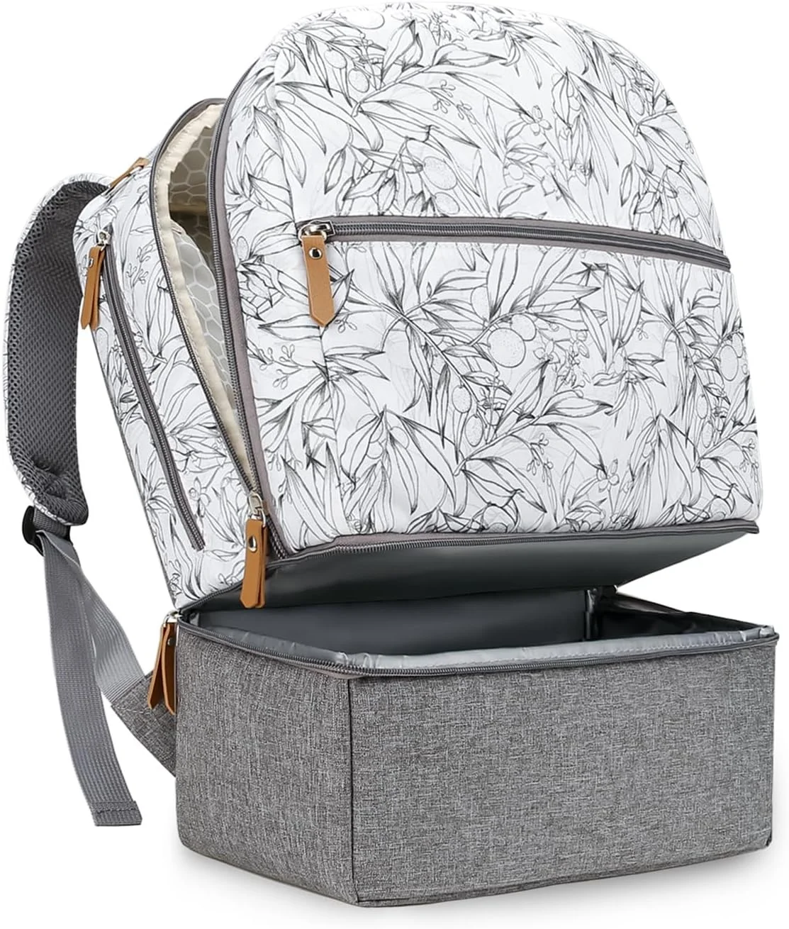 کیف لوازم کودک کوله پشتی - کیف چند منظوره ضد آب کودک، کوله پشتی متوسط ​​مادر با جیب های عایق - کیف لوازم شیک و بادوام - مناسب برای همه