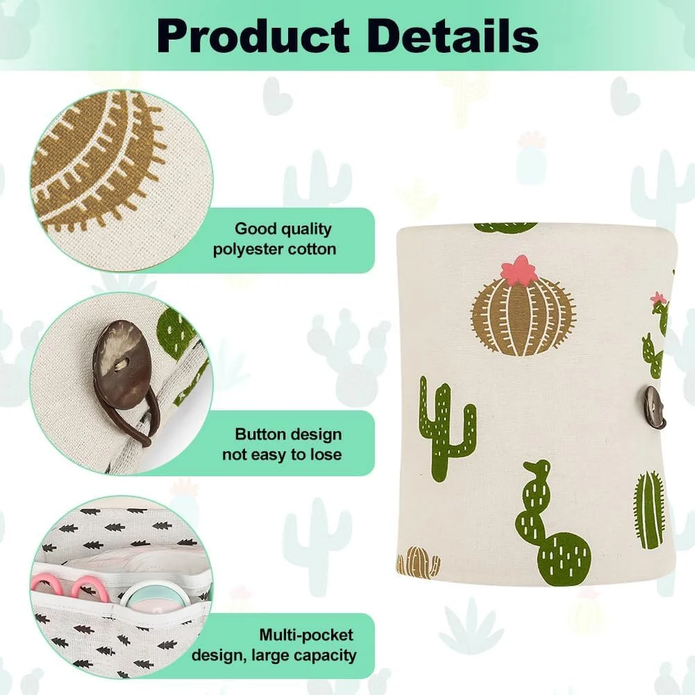 کیف پوشک تاشو کودک بیگ تری، کیف پوشک قابل استفاده مجدد برای سازماندهی کیف پوشک مادر، جمع و جور و تاشو، کیف نگهداری پوشک و دستمال مرطوب کودک، کیف کالسکه برای لوازم ضروری نوزاد