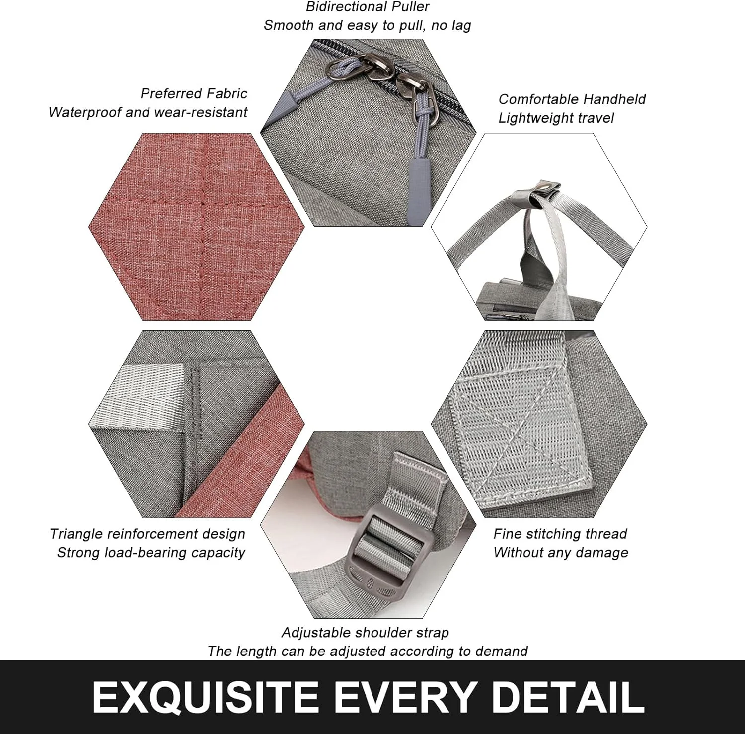 کیف لوازم کودک Beauenty - کیف چند منظوره ضد آب، کیف لوازم ضروری سفر نوزاد، کیف بزرگ لوازم کودک برای سفر، بندهای اتصال به کالسکه و عایق بطری - مناسب برای هر دو جنس