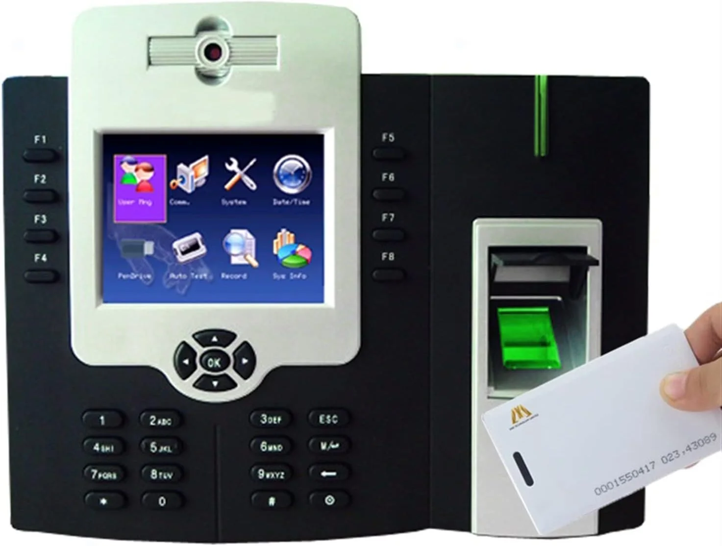 دستگاه حضور و غیاب اثر انگشتی NEKOUN مدل ICLOCK880-H با ظرفیت 50000 کاربر، سیستم کنترل تردد TCP/IP و قابلیت ثبت ورود و خروج