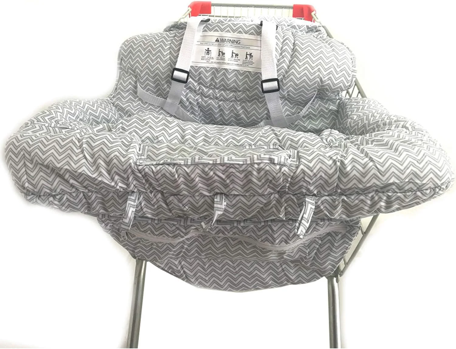 روکش محافظ سبد خرید کودک Infantmania برای کودکان - طرح راه راه خاکستری