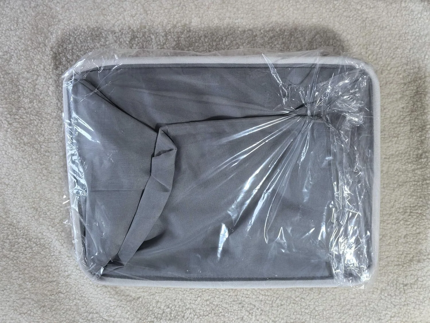 سبد بزرگ اسباب بازی INough، سبد هدیه کودک، جعبه فیل خزدار با بند کشی، مناسب برای پوشک، هدیه خالی اتاق کودک، اتاق نوزاد، خاکستری