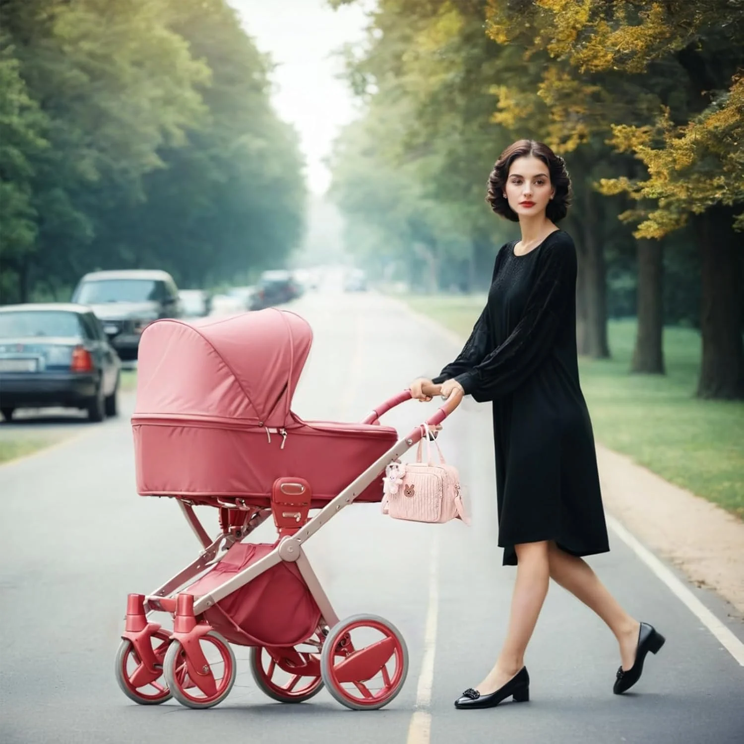 کیف لوازم کودک دایوماما - کیف شیک و کاربردی برای مادران - کیف لوازم نوزاد زیبا برای سفر و دوران بارداری - کیف چند منظوره برای نگهداری لوازم کودک با طراحی مد روز