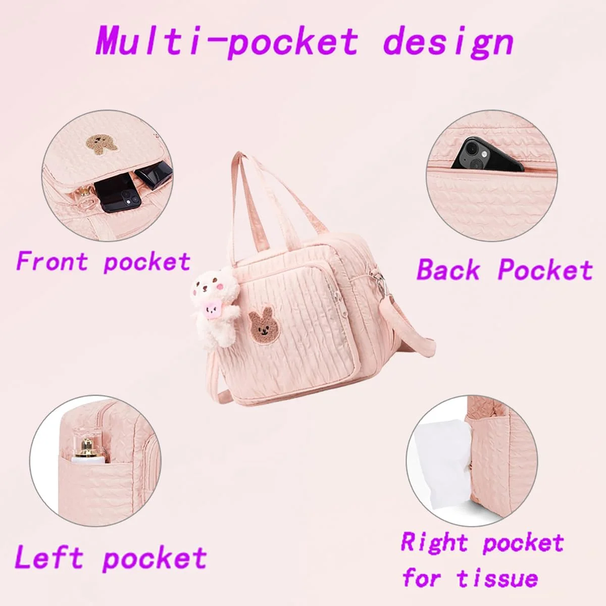 کیف لوازم کودک دایوماما - کیف شیک و کاربردی برای مادران - کیف لوازم نوزاد زیبا برای سفر و دوران بارداری - کیف چند منظوره برای نگهداری لوازم کودک با طراحی مد روز