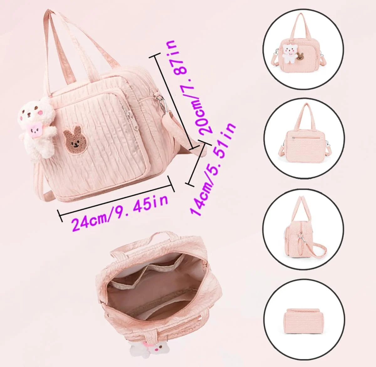 کیف لوازم کودک دایوماما - کیف شیک و کاربردی برای مادران - کیف لوازم نوزاد زیبا برای سفر و دوران بارداری - کیف چند منظوره برای نگهداری لوازم کودک با طراحی مد روز