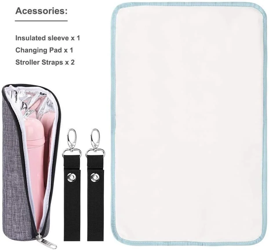 کیف لوازم کودک ایوینر، کیف تعویض پوشک با زیرانداز و گرم نگهدارنده، کوله پشتی بزرگ مسافرتی کودک چند منظوره، کیف پرستاری مادر