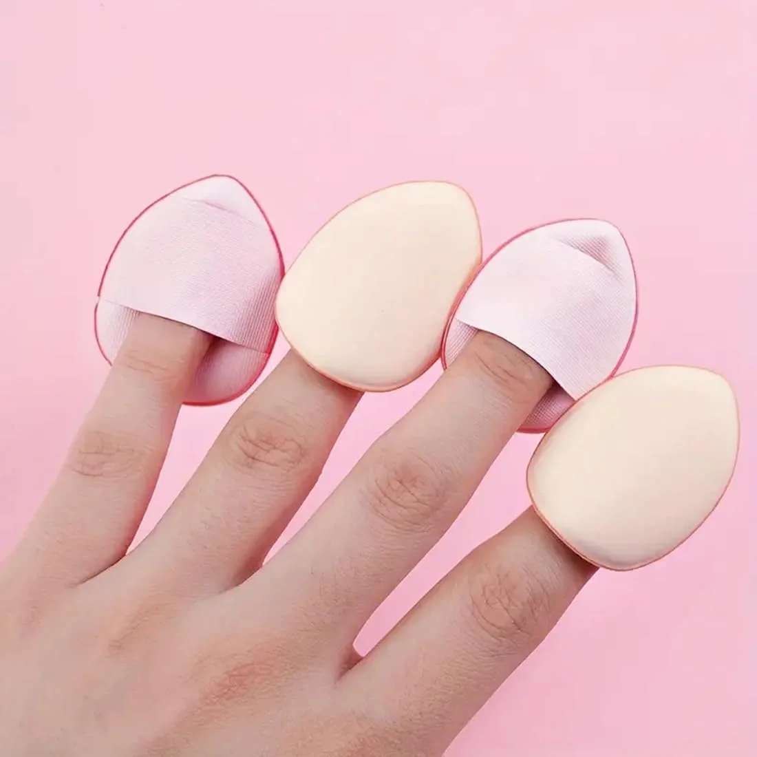 پک 5 عددی پد انگشتی کوچک برای پودر آرایشی، ست اسفنجی نرم و قابل استفاده مجدد، ابزار آرایش صورت مناسب برای استفاده خشک و مرطوب، مناسب برای کانسیلر (صورتی) پک 5 عددی پد انگشتی کوچک برای پودر آرایشی، ست اسفنجی نرم و قابل استفاده مجدد، ابزار آرایش صورت مناسب برای استفاده خشک و مرطوب، مناسب برای کانسیلر (صورتی)