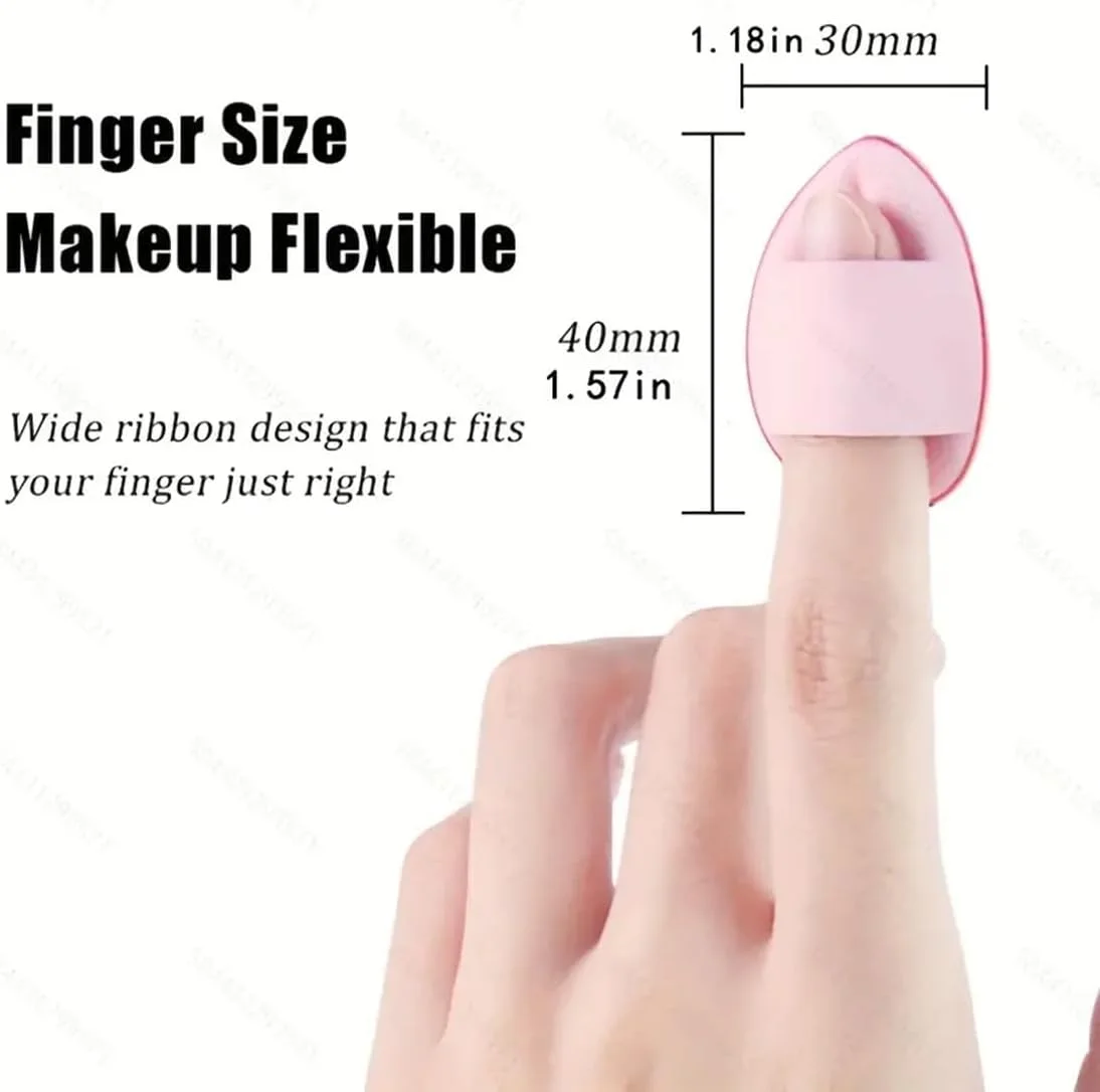 پک 5 عددی پد انگشتی کوچک برای پودر آرایشی، ست اسفنجی نرم و قابل استفاده مجدد، ابزار آرایش صورت مناسب برای استفاده خشک و مرطوب، مناسب برای کانسیلر (صورتی) پک 5 عددی پد انگشتی کوچک برای پودر آرایشی، ست اسفنجی نرم و قابل استفاده مجدد، ابزار آرایش صورت مناسب برای استفاده خشک و مرطوب، مناسب برای کانسیلر (صورتی)