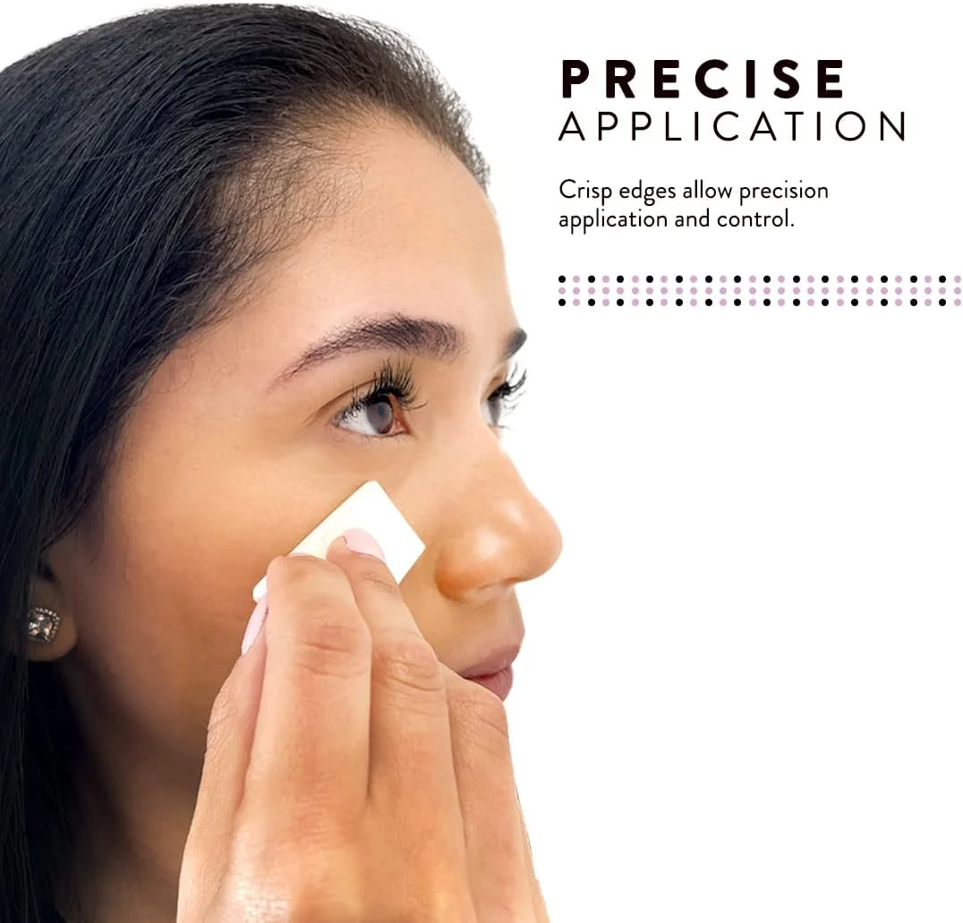 اسفنج های آرایشی مثلثی مینی Artist's Choice، مناسب برای کرم پودر، رژگونه، سایه چشم، ترکیب و یکدست کردن، یکبار مصرف، بدون لاتکس، بسته 100 عددی