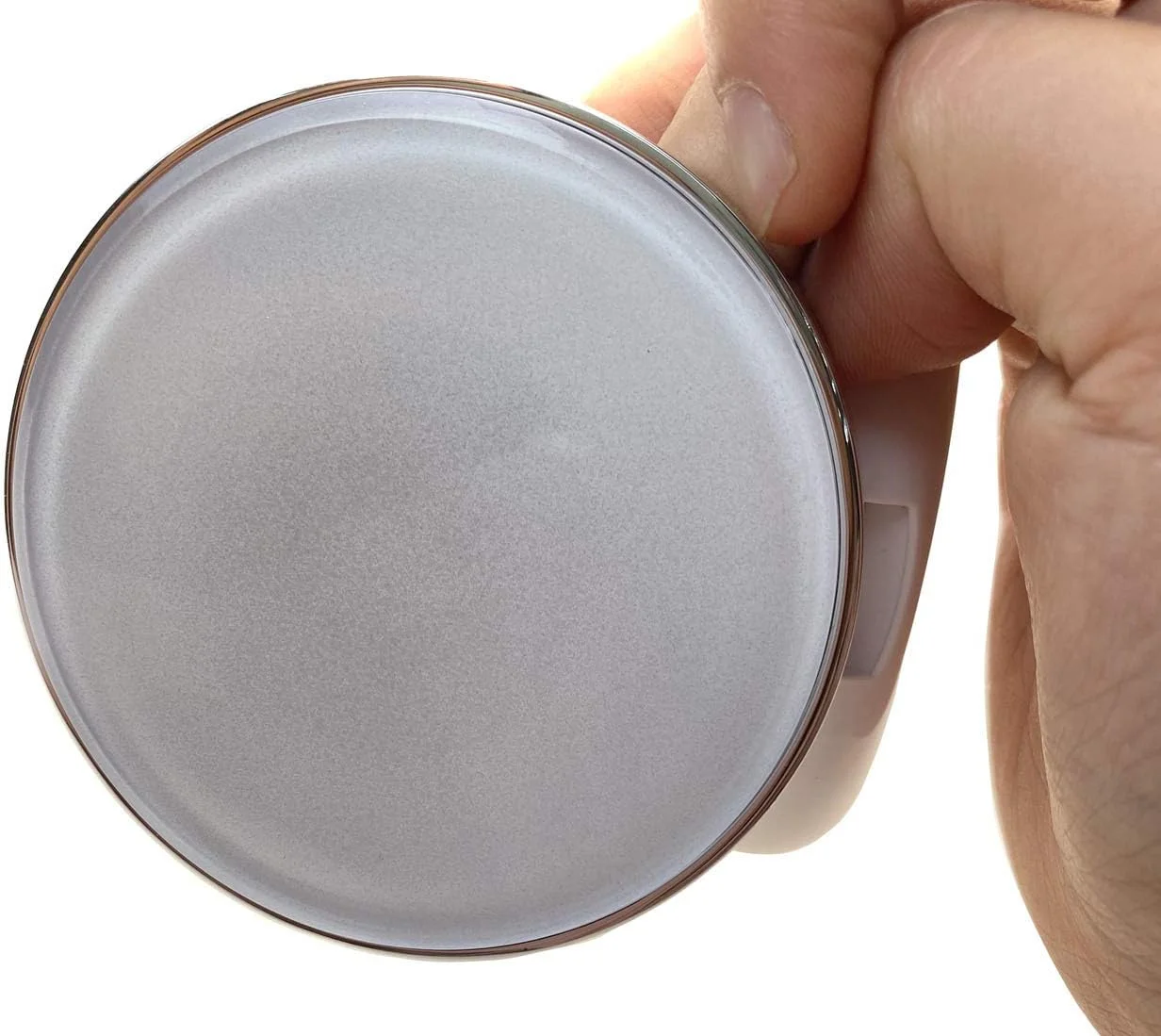 ظرف پودر آرایشی لوکس سفید با لبه نقره ای ASTRQLE، 15 گرم، 0.5 اونس، همراه با پد هوا، پد پودری اسفنجی و ظرف داخلی اضافی برای کرم BB و فونداسیون ظرف پودر آرایشی لوکس سفید با لبه نقره ای ASTRQLE، 15 گرم، 0.5 اونس، همراه با پد هوا، پد پودری اسفنجی و ظرف داخلی اضافی برای کرم BB و فونداسیون