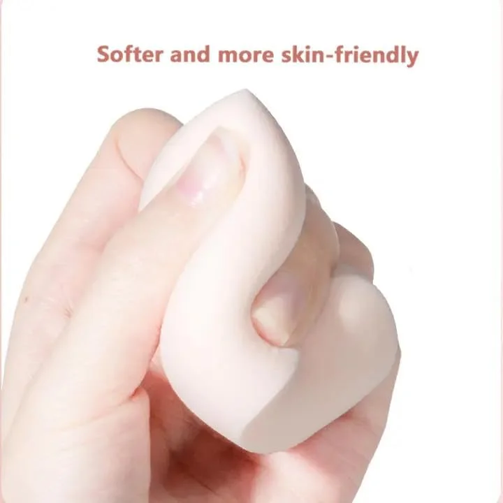 اسفنج آرایشی بلوم آورا، 4 عددی، تخم مرغی، سیلیکونی، سبز، مناسب برای کرم پودر مایع، کرم ها و پودرها