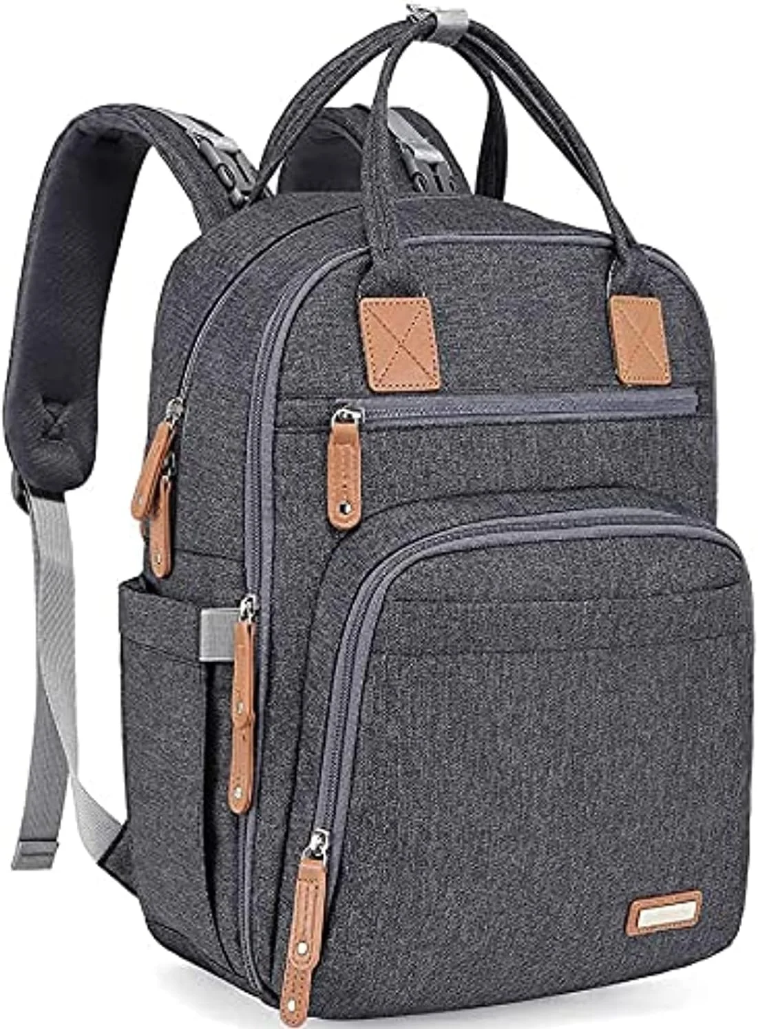 کیف لوازم کودک کوله پشتی iniuniu، کوله پشتی بزرگ و مسافرتی نوزاد، خاکستری