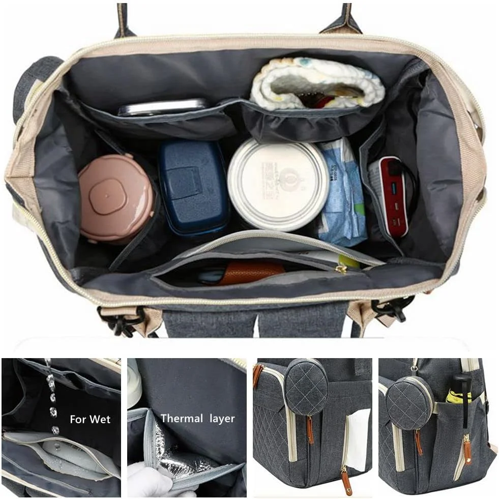 کیف لوازم کودک هوپزوزا با پورت USB و فضاهای ذخیره سازی متعدد