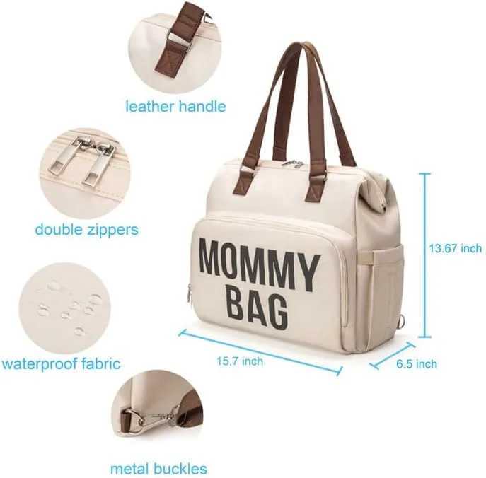کیف لوازم کودک هوموداسکی، کوله پشتی با ظرفیت بزرگ و 14 جیب، کیف ضد آب برای سفر مادر/پدر نوزاد، کیف بیمارستانی