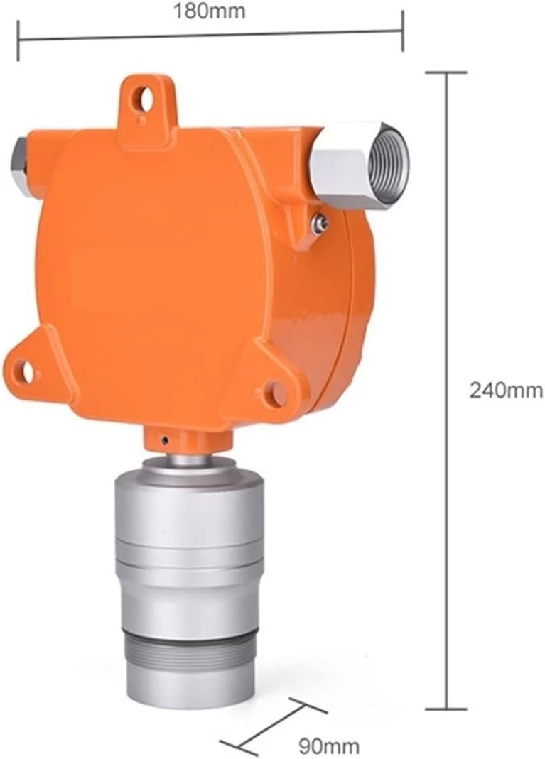آشکارساز گاز ثابت تکی NEKOUN، O2، H2S، CO، EX; آشکارساز گاز قابل احتراق سنسور با دقت بالا، با آلارم LED، آشکارسازهای گاز (H2s)