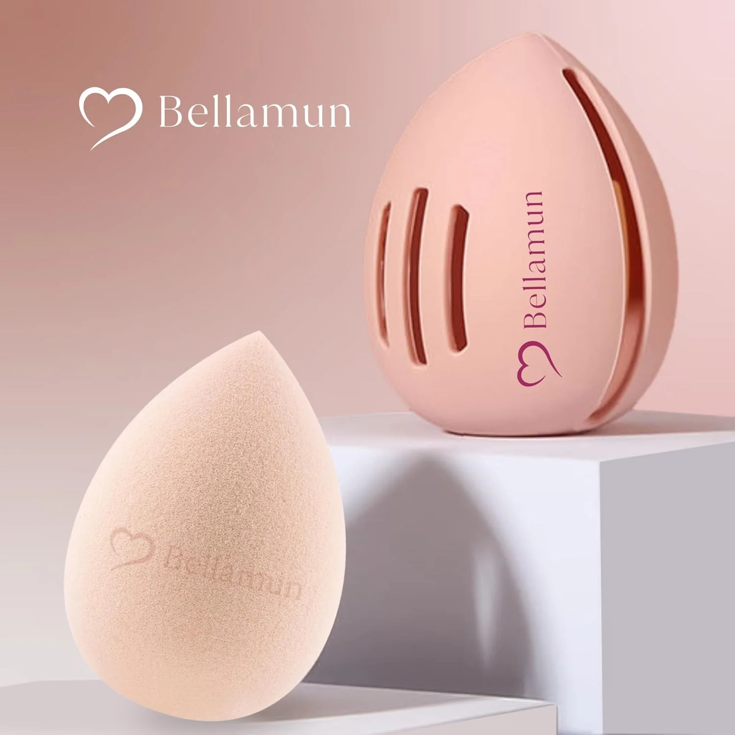 نگهدارنده اسفنج آرایشی و سیلیکونی قابل حمل Bellamun: شیک، بادوام، سازگار با محیط زیست، بهداشتی | مناسب برای انواع اسفنج ها، تمیز کردن آسان | محافظ مناسب برای مسافرت (اسفنج صورتی روشن + نگهدارنده صورتی) نگهدارنده اسفنج آرایشی و سیلیکونی قابل حمل Bellamun: شیک، بادوام، سازگار با محیط زیست، بهداشتی | مناسب برای انواع اسفنج ها، تمیز کردن آسان | محافظ مناسب برای مسافرت (اسفنج صورتی روشن + نگهدارنده صورتی)