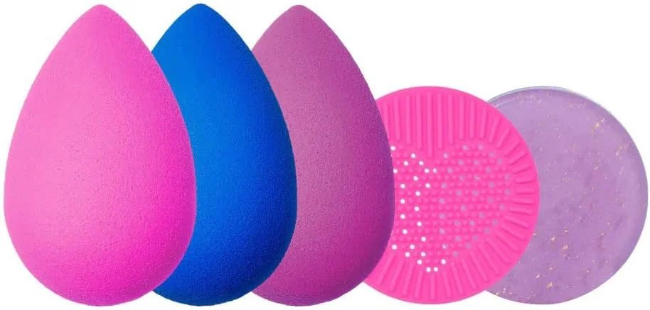مجموعه 6 تکه بیوتی بلندر Turn The Blend Around - 3 اسفنج آرایشی، 2 پاک کننده اسفنج و برس، پد سیلیکونی تمیز کننده، استفاده حرفه ای، وگان و بدون تست حیوانی، ساخت آمریکا مجموعه 6 تکه بیوتی بلندر Turn The Blend Around - 3 اسفنج آرایشی، 2 پاک کننده اسفنج و برس، پد سیلیکونی تمیز کننده، استفاده حرفه ای، وگان و بدون تست حیوانی، ساخت آمریکا