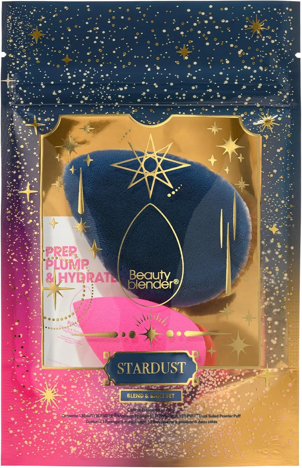 بیوتی بلندر | ست دو تکه بلند و بیک استارداست بیوتی بلندر، اسفنج آرایشی صورتی اورجینال و پفک جیبی نسخه محدود