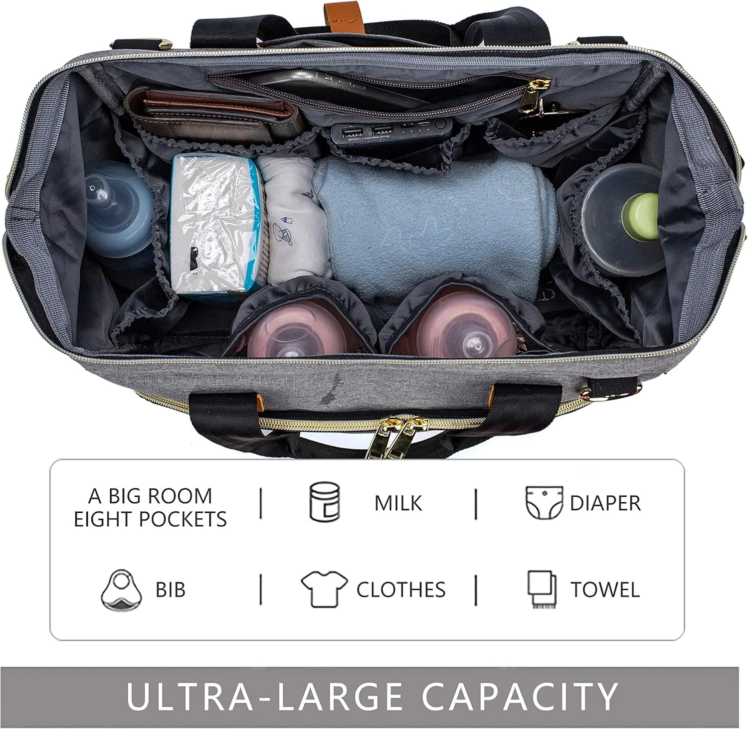 کیف لوازم کودک لیموس با کیف شیشه شیر و زیرانداز تعویض، کیف بزرگ سفری لوازم کودک دایکسلون برای مادر و پدر، کیف چند منظوره کودک برای پسران و دختران کیف لوازم کودک لیموس با کیف شیشه شیر و زیرانداز تعویض، کیف بزرگ سفری لوازم کودک دایکسلون برای مادر و پدر، کیف چند منظوره کودک برای پسران و دختران