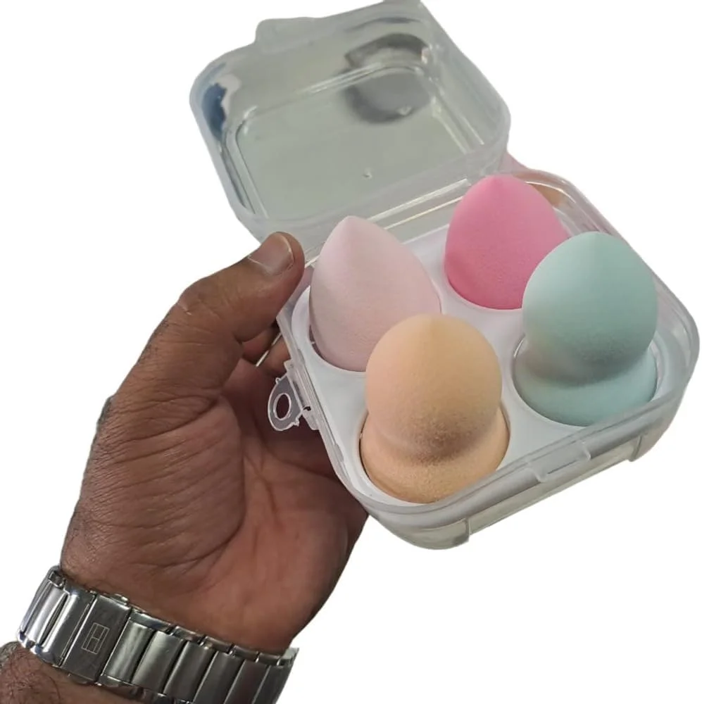 اسفنج آرایشی بیوتی بلندر – بسته 4 عددی اسفنج صاف کننده آرایش، اسفنج های حرفه ای آرایشی برای استفاده خشک و مرطوب، مجموعه اسفنج های چند رنگ با جعبه نگهداری، اسفنج ترکیبی مناسب برای کرم پودر اسفنج آرایشی بیوتی بلندر – بسته 4 عددی اسفنج صاف کننده آرایش، اسفنج های حرفه ای آرایشی برای استفاده خشک و مرطوب، مجموعه اسفنج های چند رنگ با جعبه نگهداری، اسفنج ترکیبی مناسب برای کرم پودر
