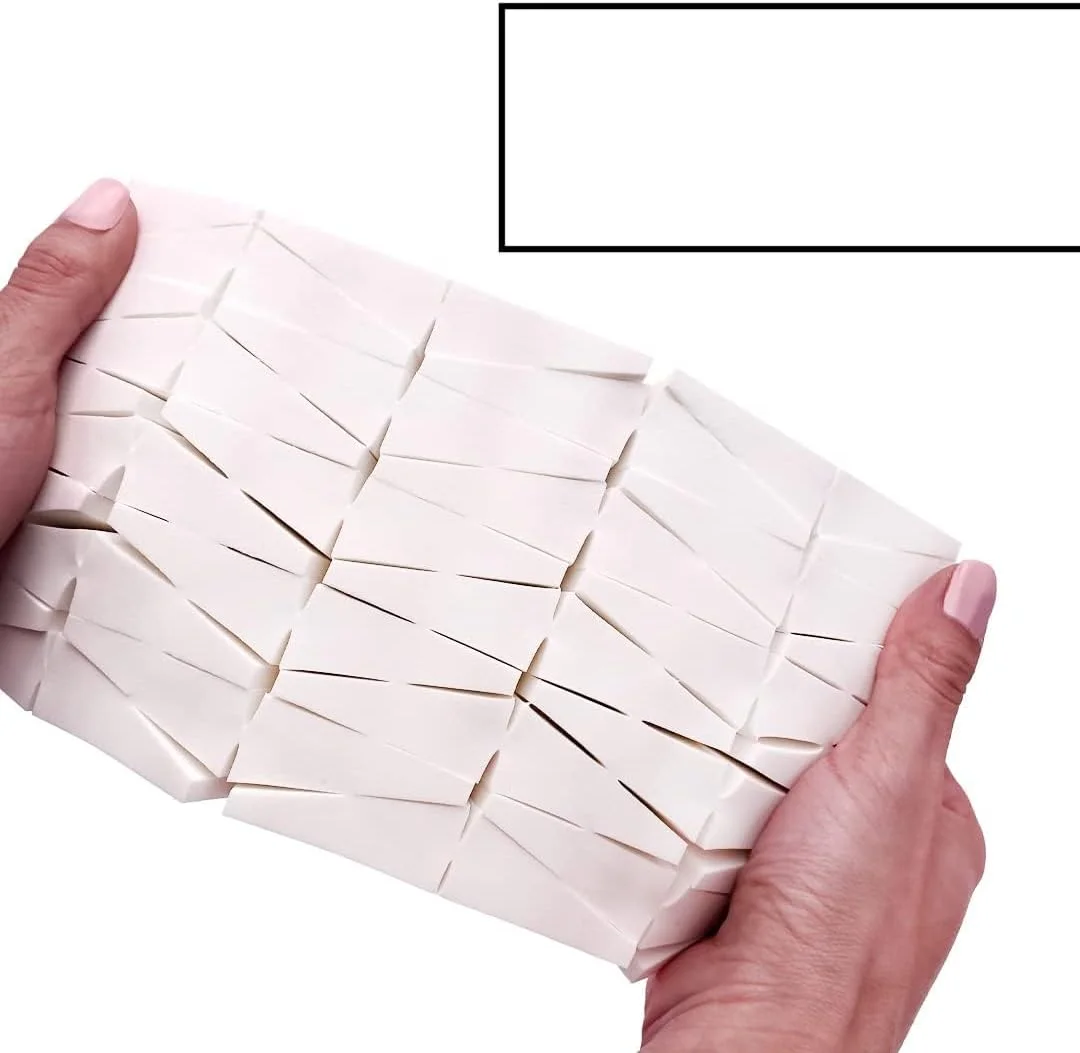 ست 100 عددی اسفنج مینی آرایشی، اسفنج های آرایشی برای کرم پودر، اسفنج های آرایشی بیوتی بلندر، اسفنج های صورت، پدهای پودر فیکس، اسفنج های آرایشی بدون لاتکس برای ترکیب