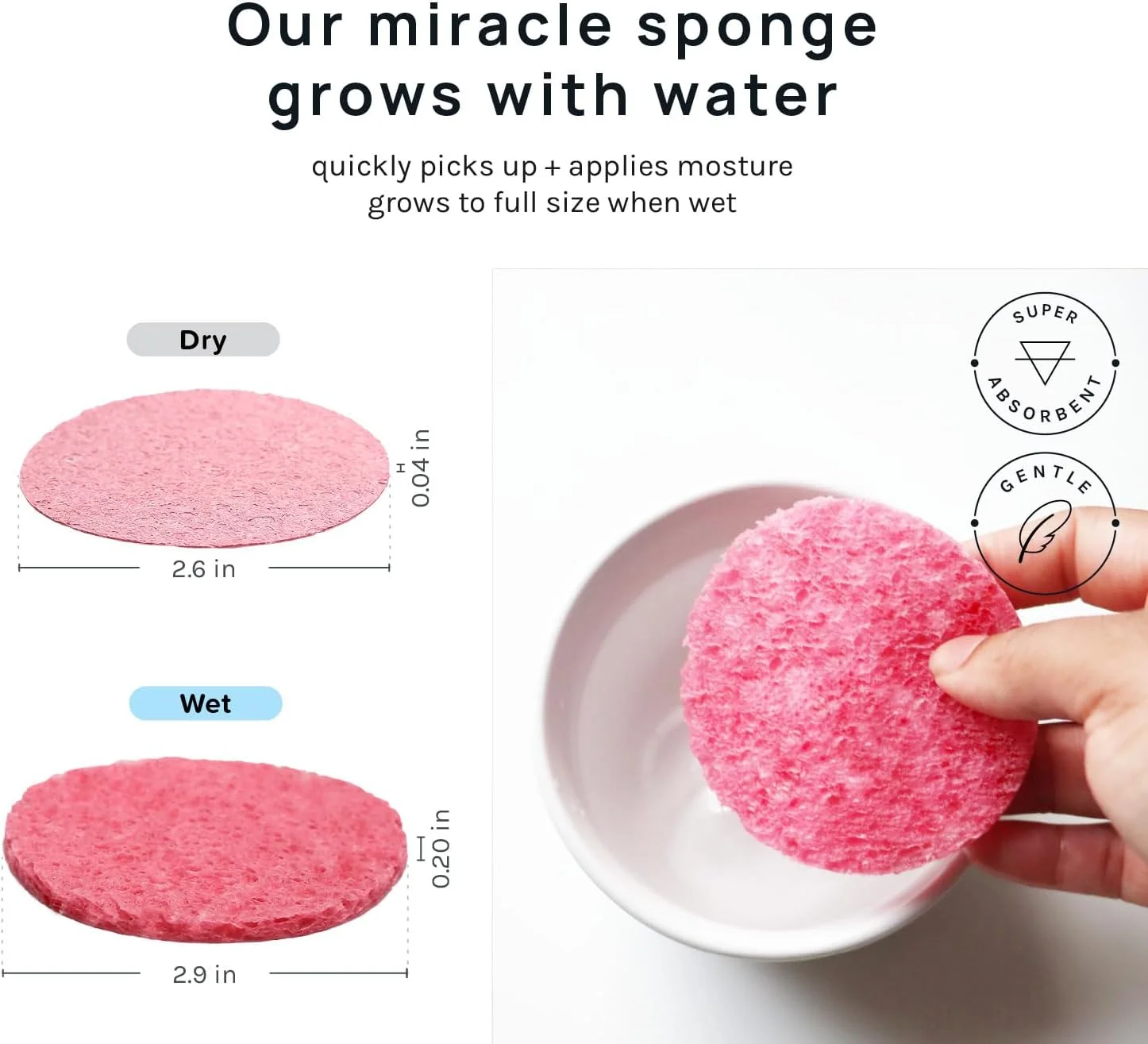 اسفنج های فشرده صورت AOA Studio بسته 50 عددی، اسفنج های طبیعی 100% مناسب اسپا و آرایش صورت برای پاکسازی، لایه برداری ماسک، پاک کردن آرایش، پوست مرده و آلودگی (50 عدد، صورتی) اسفنج های فشرده صورت AOA Studio بسته 50 عددی، اسفنج های طبیعی 100% مناسب اسپا و آرایش صورت برای پاکسازی، لایه برداری ماسک، پاک کردن آرایش، پوست مرده و آلودگی (50 عدد، صورتی)