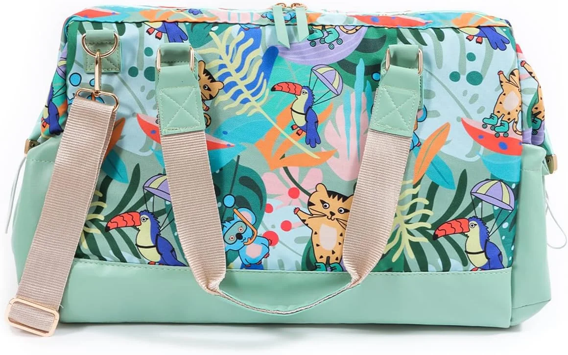کیف لوازم کودک Milk&Moo، بزرگ، ضد آب، دارای جیب های عایق دار بطری و بند اتصال به کالسکه، کیف چند منظوره برای سفر نوزاد، مناسب برای پسران و دختران