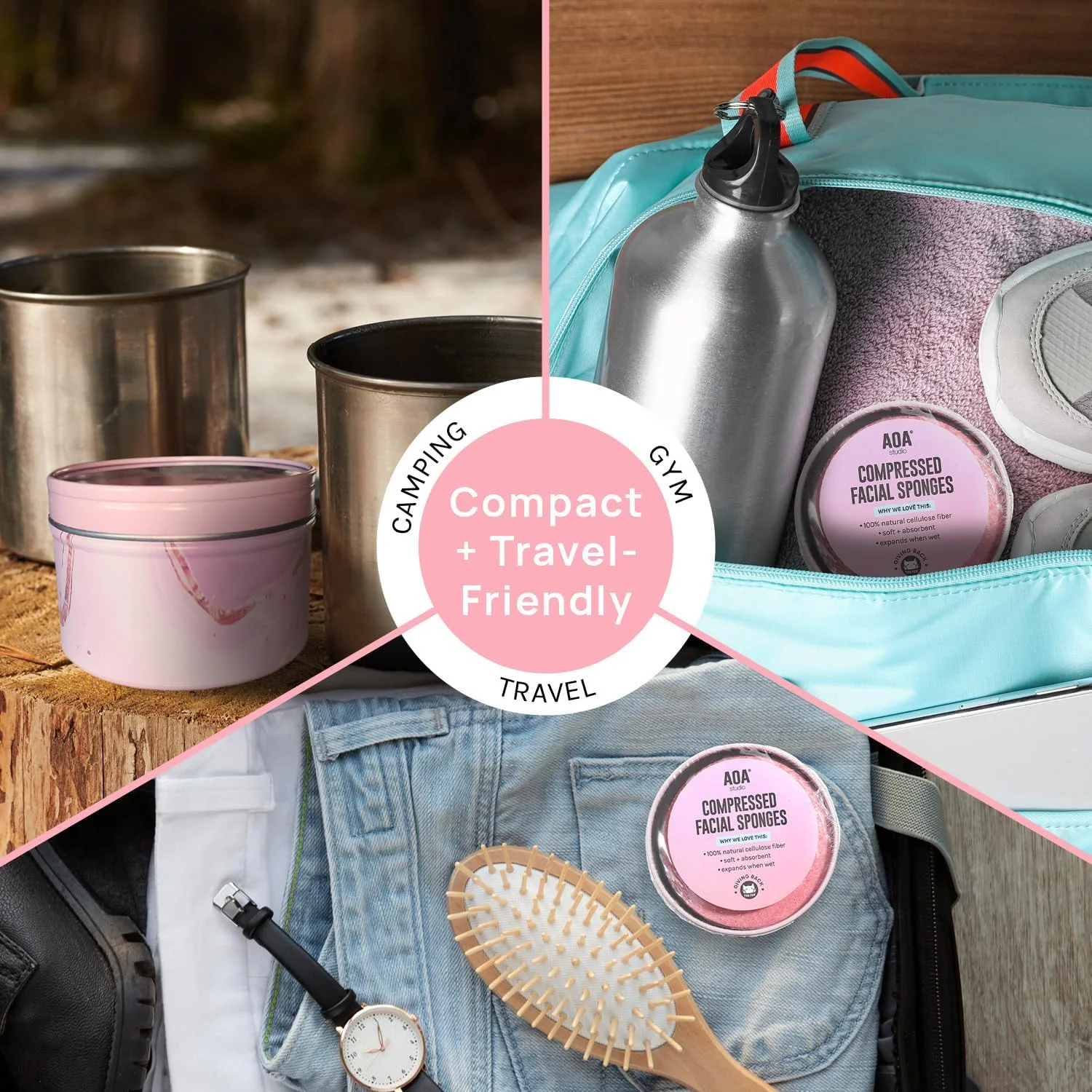 اسفنج های فشرده صورت AOA Studio بسته 50 عددی، اسفنج های طبیعی 100% مناسب اسپا و آرایش صورت برای پاکسازی، لایه برداری ماسک، پاک کردن آرایش، پوست مرده و آلودگی (50 عدد، صورتی) اسفنج های فشرده صورت AOA Studio بسته 50 عددی، اسفنج های طبیعی 100% مناسب اسپا و آرایش صورت برای پاکسازی، لایه برداری ماسک، پاک کردن آرایش، پوست مرده و آلودگی (50 عدد، صورتی)