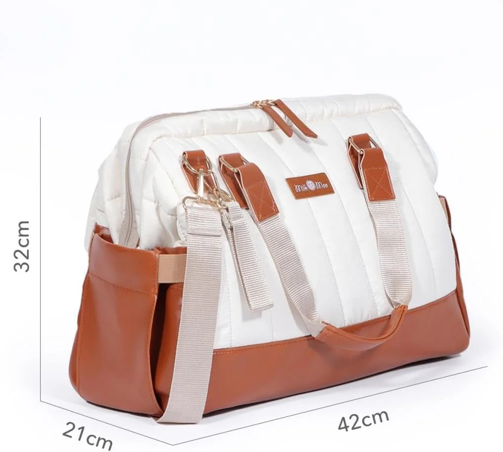 کیف لوازم نوزاد Milk&Moo، بزرگ، کیف کودک، کیف لوازم ضد آب، دارای جیب های عایق بطری و بند اتصال به کالسکه، کیف چند منظوره برای سفر نوزاد، مناسب برای پسران و دختران کیف لوازم نوزاد Milk&Moo، بزرگ، کیف کودک، کیف لوازم ضد آب، دارای جیب های عایق بطری و بند اتصال به کالسکه، کیف چند منظوره برای سفر نوزاد، مناسب برای پسران و دختران