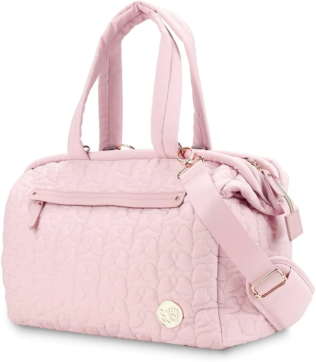 کیف لوازم کودک Lmbabter با قابلیت ارتقا به همراه زیرانداز تعویض، کیف چند منظوره کودک با بند شانه قابل تنظیم