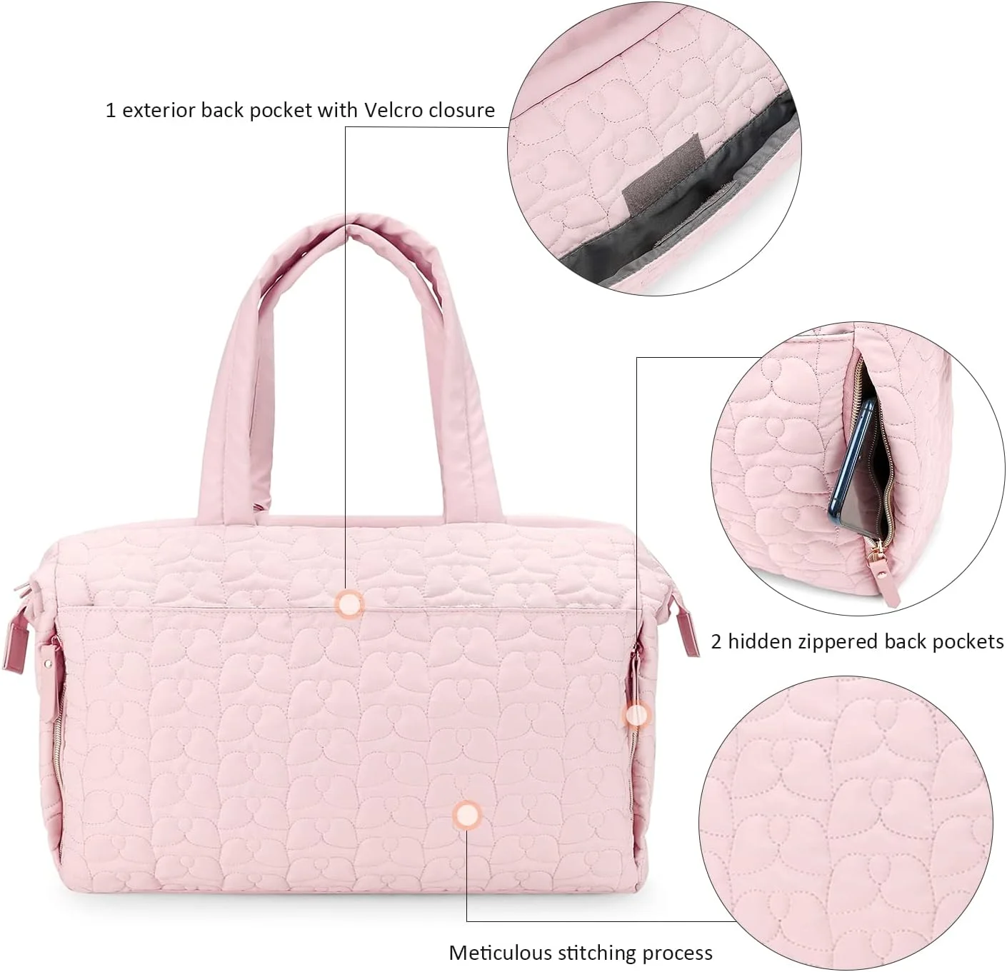 کیف لوازم کودک Lmbabter با قابلیت ارتقا به همراه زیرانداز تعویض، کیف چند منظوره کودک با بند شانه قابل تنظیم