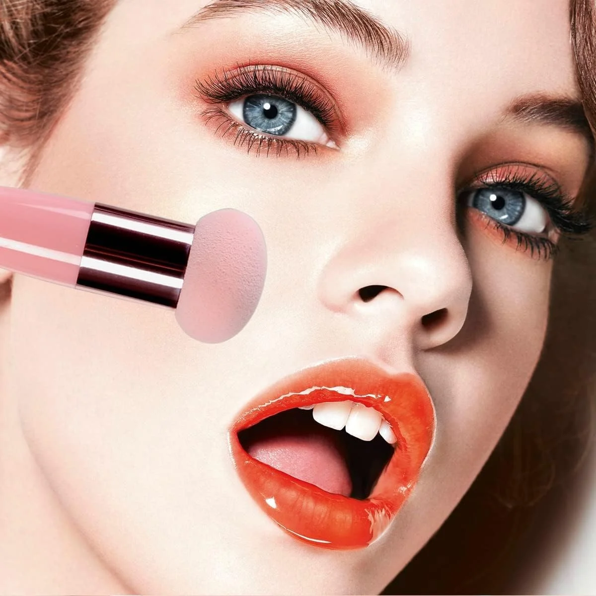 ست 2 عددی اسفنج آرایشی قارچی، مناسب برای پخش کرم پودر، کانسیلر و پودر، قابل استفاده به صورت خشک و مرطوب به همراه دسته ست 2 عددی اسفنج آرایشی قارچی، مناسب برای پخش کرم پودر، کانسیلر و پودر، قابل استفاده به صورت خشک و مرطوب به همراه دسته