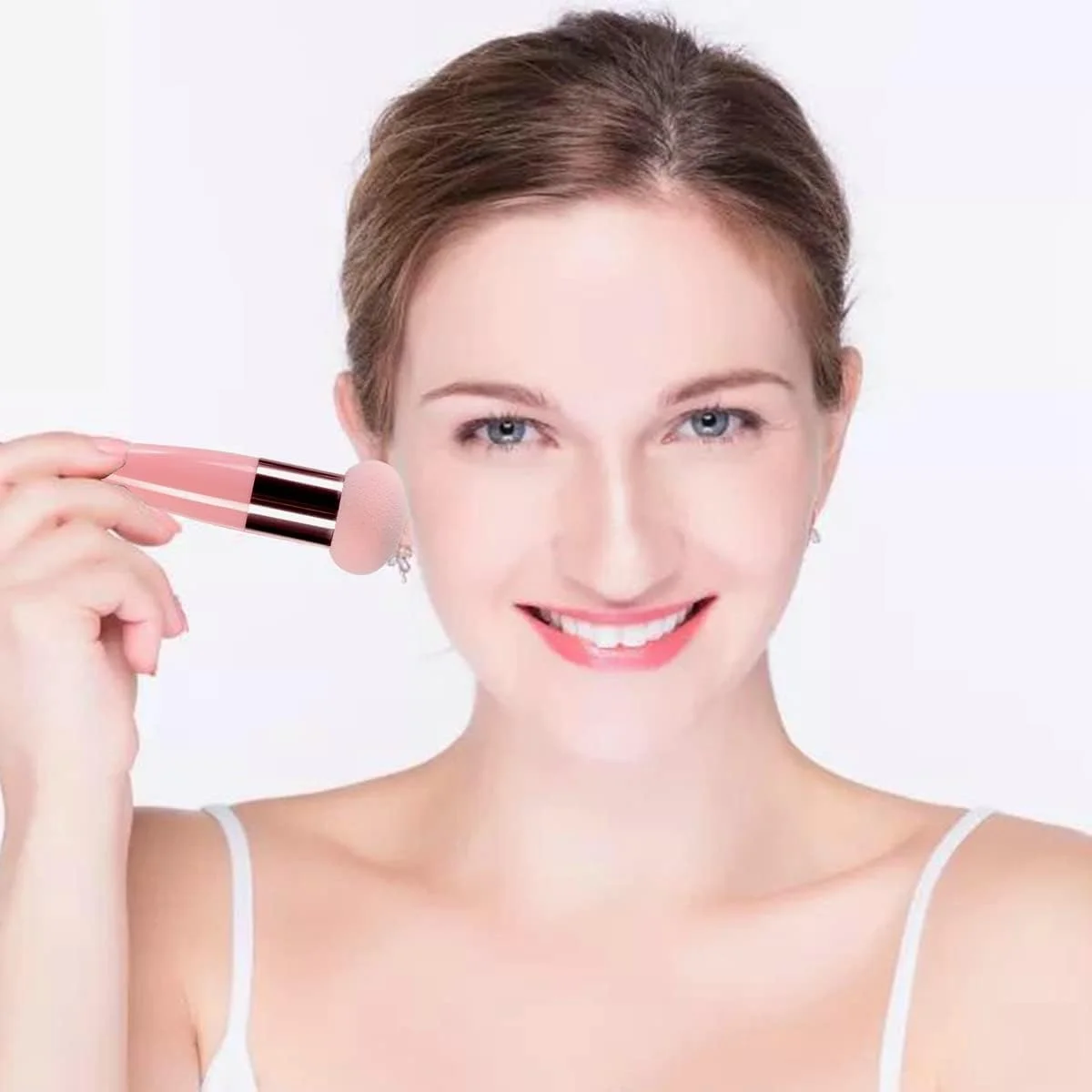 ست 2 عددی اسفنج آرایشی قارچی، مناسب برای پخش کرم پودر، کانسیلر و پودر، قابل استفاده به صورت خشک و مرطوب به همراه دسته ست 2 عددی اسفنج آرایشی قارچی، مناسب برای پخش کرم پودر، کانسیلر و پودر، قابل استفاده به صورت خشک و مرطوب به همراه دسته