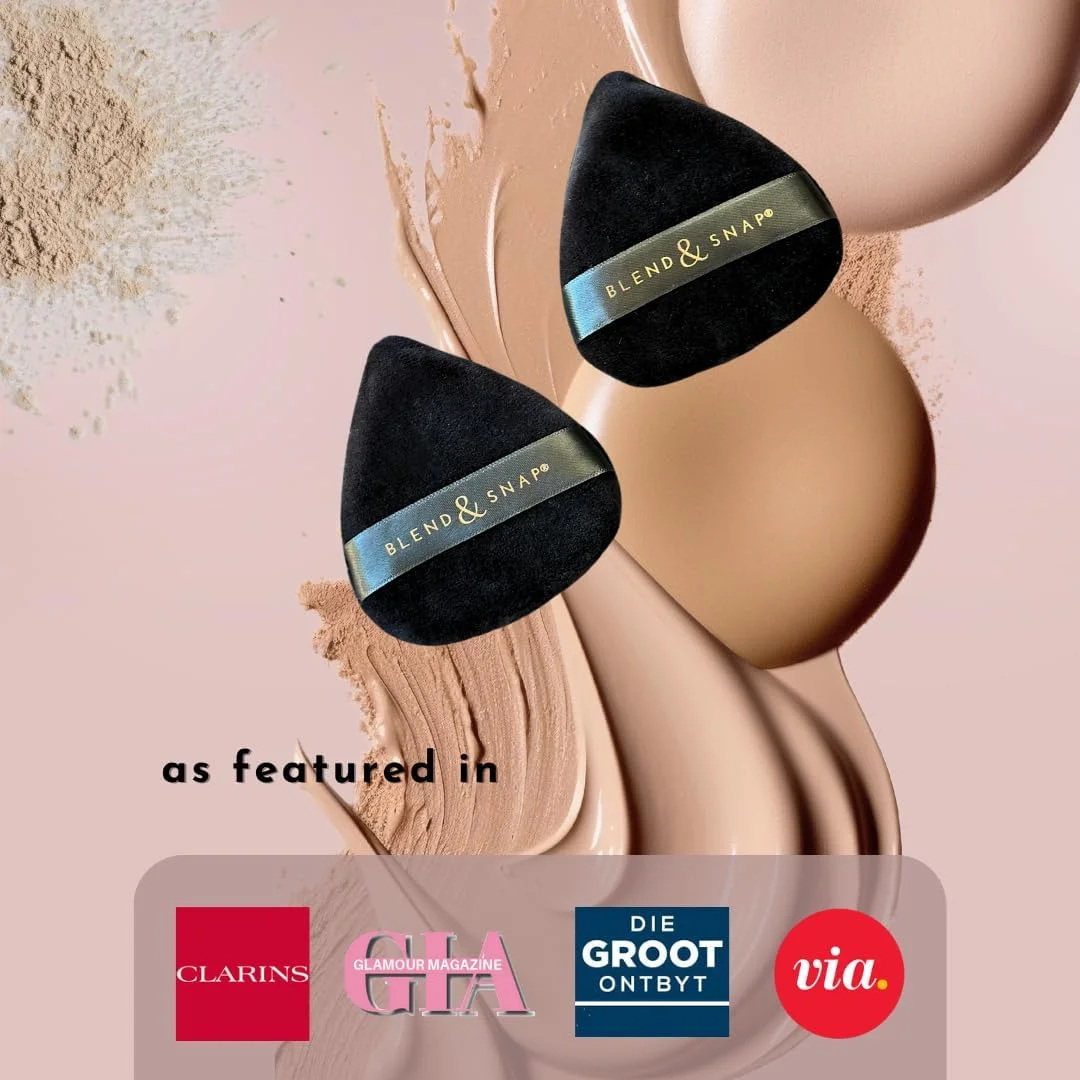 پد آرایشی مثلثی مینی ولوور Blend & Snap برای پوشش صاف و بی نقص - اسفنج خشک شونده سریع برای کرم پودر و کانسیلر / پد پرس پودر - نوک دقیق برای استفاده آسان