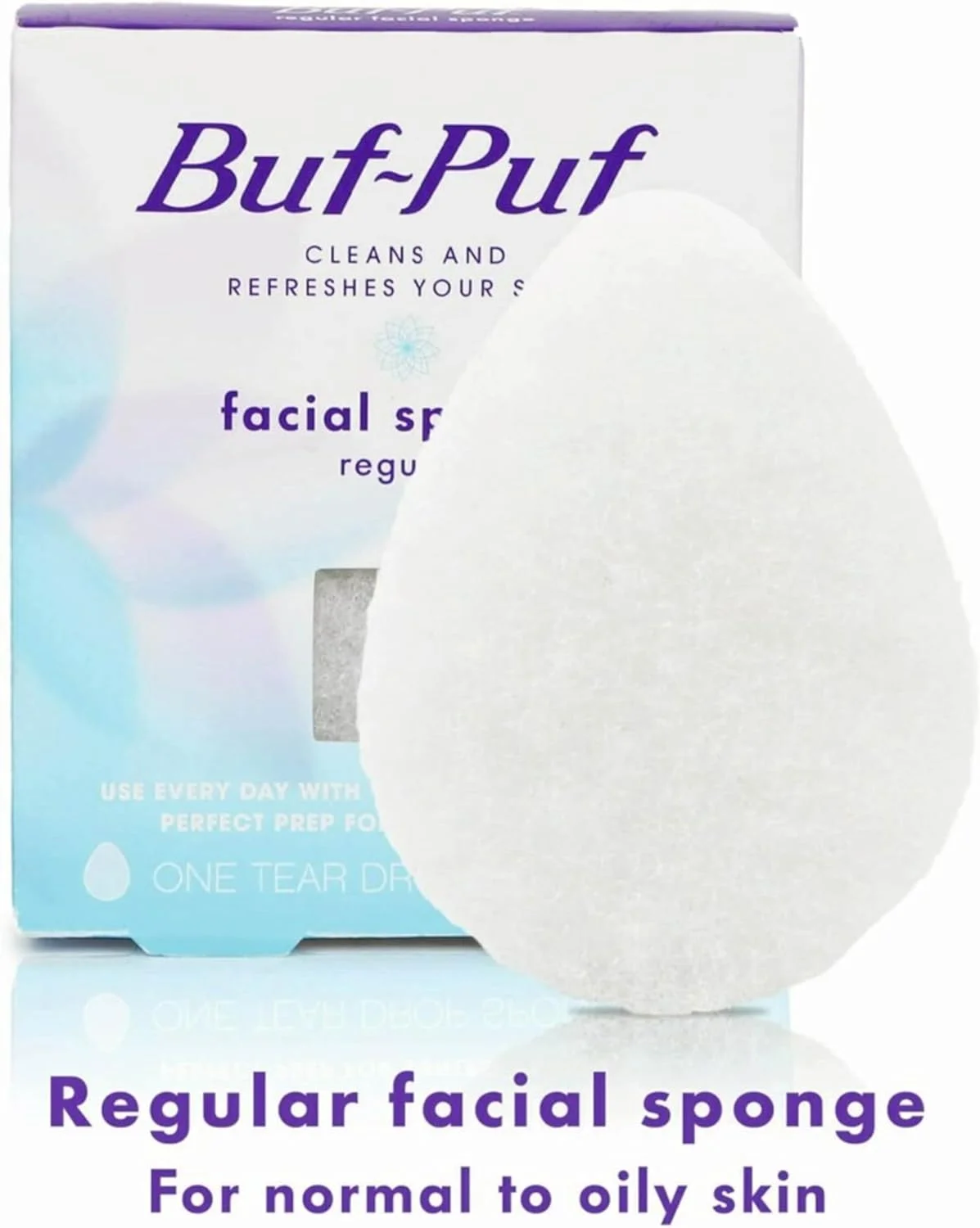 پد اسفنجی صورت قابل استفاده مجدد Buf-Puf، معمولی، 6 عدد