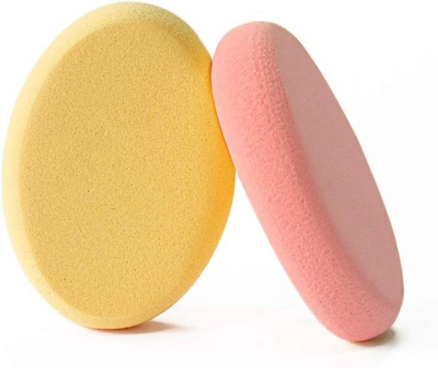 پدهای بیضی درامتری، 2 عددی، رنگ پوست و صورتی، پد تخم مرغی آرایشی، پد هوا، اسفنج فونداسیون تخم مرغی، اسفنج آرایشی حرفه ای، مناسب استفاده خشک و مرطوب