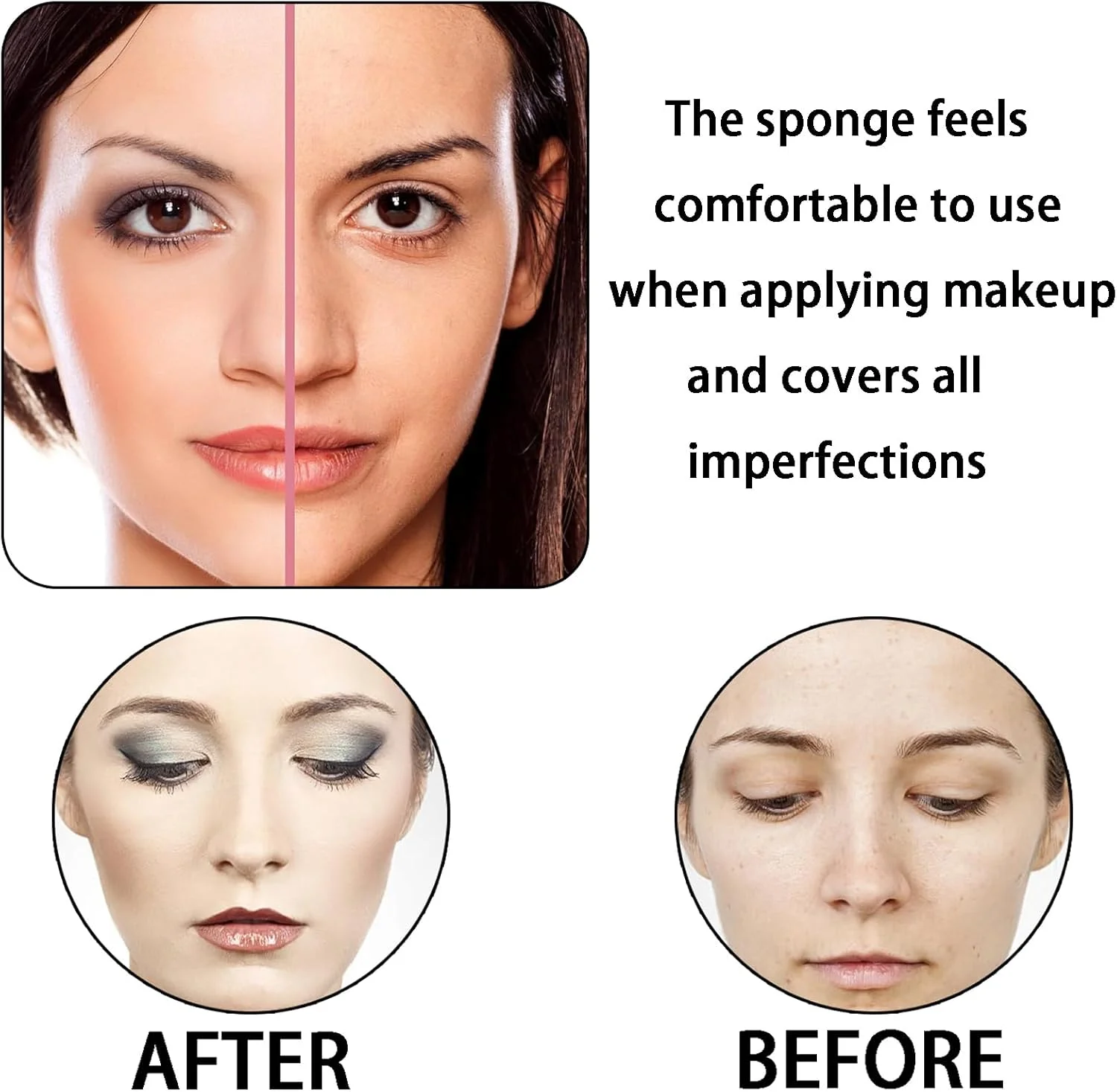 ست 14 تکه اسفنج آرایشی دووماما برای آرایش بی نقص - شامل پدهای پودری و اسفنج های کوچک - ایده آل برای هدیه روز ولنتاین یا روز مادر برای خانم ها - دستیابی به نتایج حرفه ای (صورتی)