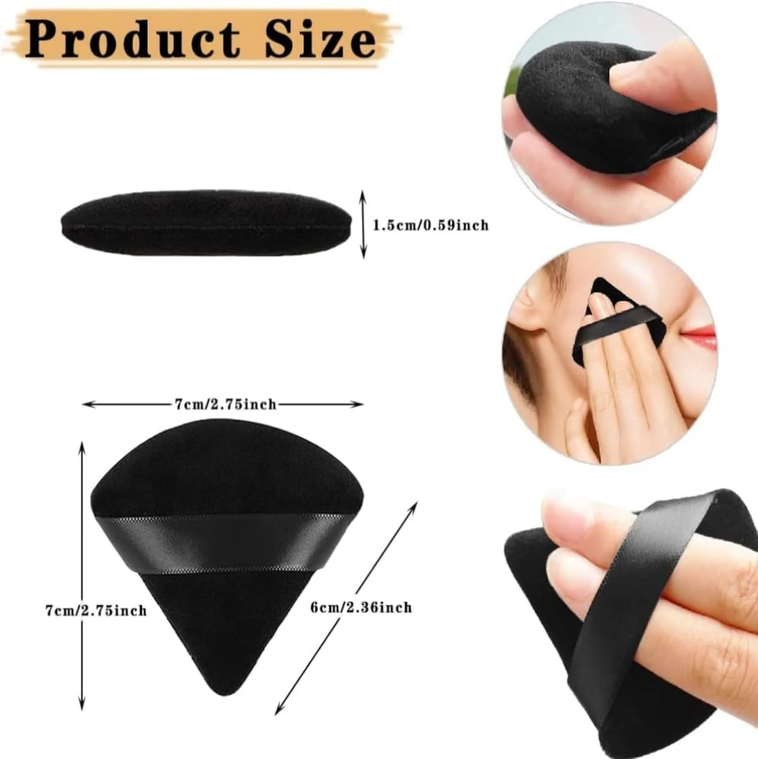 پدهای پودری کوکیسی، اسفنج آرایشی صورت، پدهای پودری مثلثی مخملی نرم برای پودر فیکس، پودر شل، فونداسیون آرایشی، اسفنج زیبایی، هدیه جوراب ساق بلند برای زنان 10 عدد (مشکی، صورتی) پدهای پودری کوکیسی، اسفنج آرایشی صورت، پدهای پودری مثلثی مخملی نرم برای پودر فیکس، پودر شل، فونداسیون آرایشی، اسفنج زیبایی، هدیه جوراب ساق بلند برای زنان 10 عدد (مشکی، صورتی)