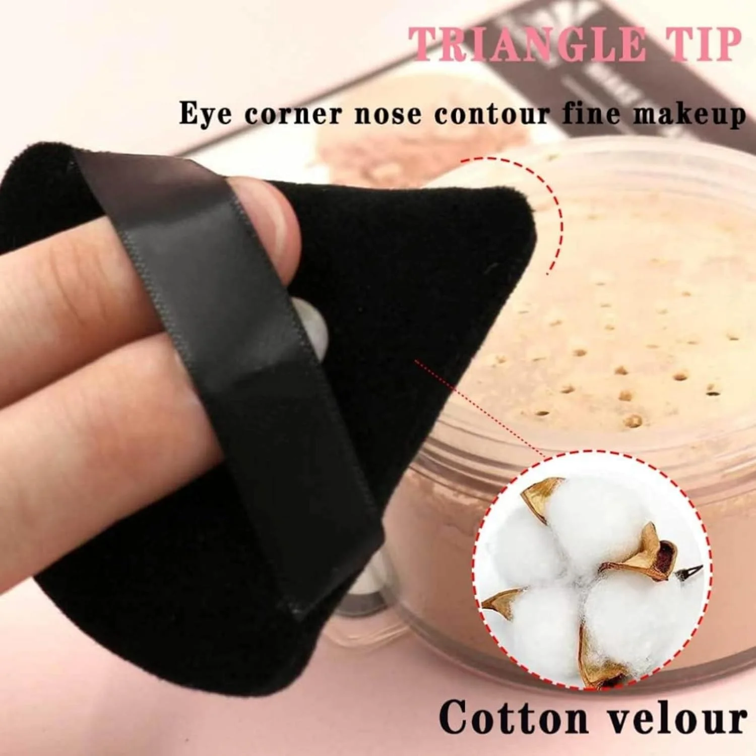 پدهای پودری کوکیسی، اسفنج آرایشی صورت، پدهای پودری مثلثی مخملی نرم برای پودر فیکس، پودر شل، فونداسیون آرایشی، اسفنج زیبایی، هدیه جوراب ساق بلند برای زنان 10 عدد (مشکی، صورتی) پدهای پودری کوکیسی، اسفنج آرایشی صورت، پدهای پودری مثلثی مخملی نرم برای پودر فیکس، پودر شل، فونداسیون آرایشی، اسفنج زیبایی، هدیه جوراب ساق بلند برای زنان 10 عدد (مشکی، صورتی)