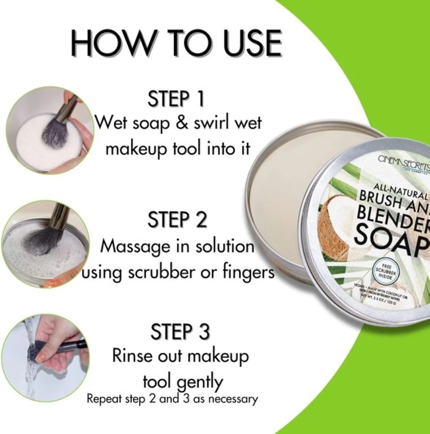 صابون برس و اسفنج بلندر سینما سکرت، گیاهی و طبیعی، بر پایه روغن نارگیل، به همراه اسکرابر صابون برس و اسفنج بلندر سینما سکرت، گیاهی و طبیعی، بر پایه روغن نارگیل، به همراه اسکرابر