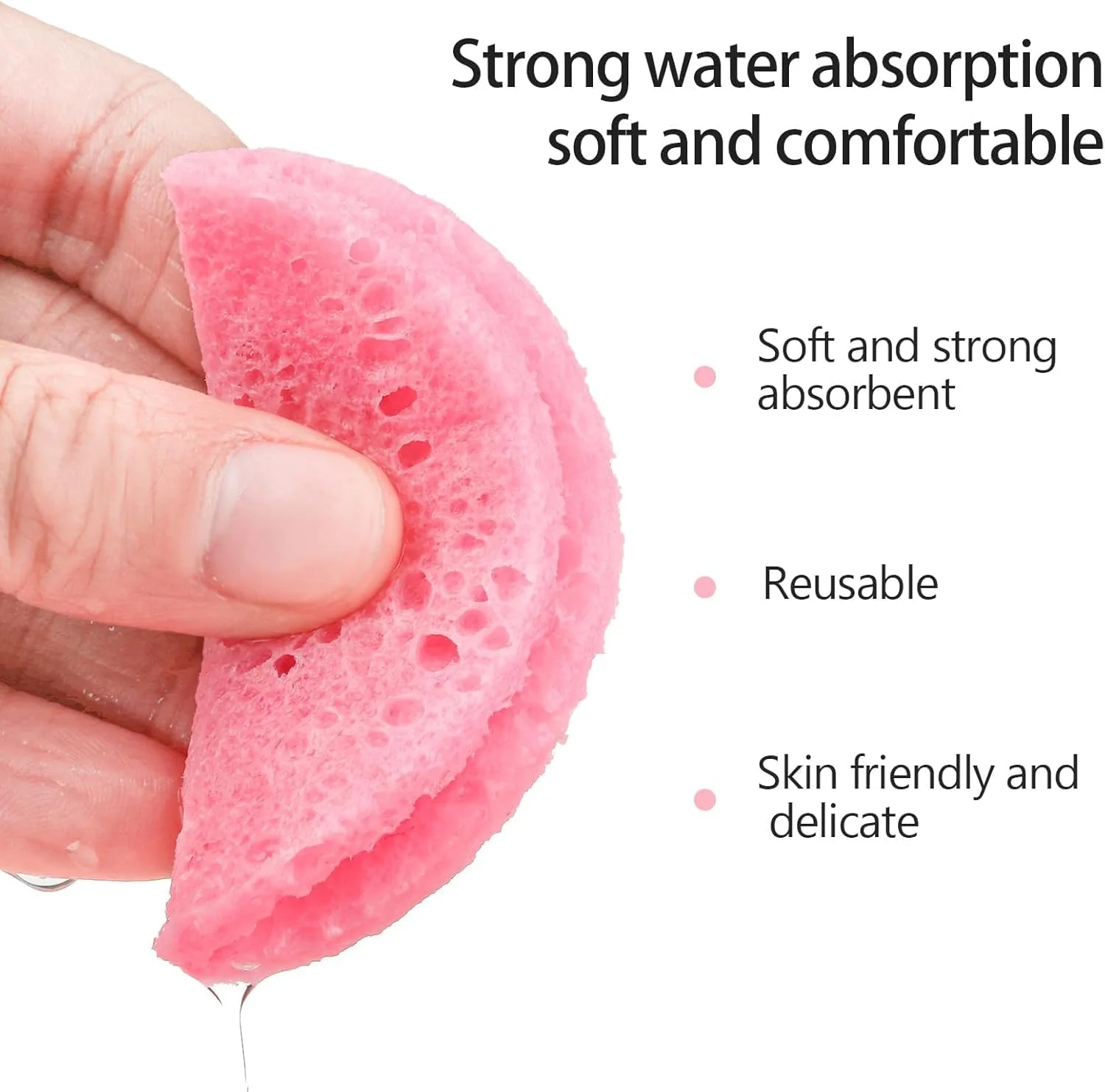 اسفنج فشرده صورت، 50 عدد، سلولزی، برای پاکسازی، ماساژ، لایه برداری اسفنج فشرده صورت، 50 عدد، سلولزی، برای پاکسازی، ماساژ، لایه برداری