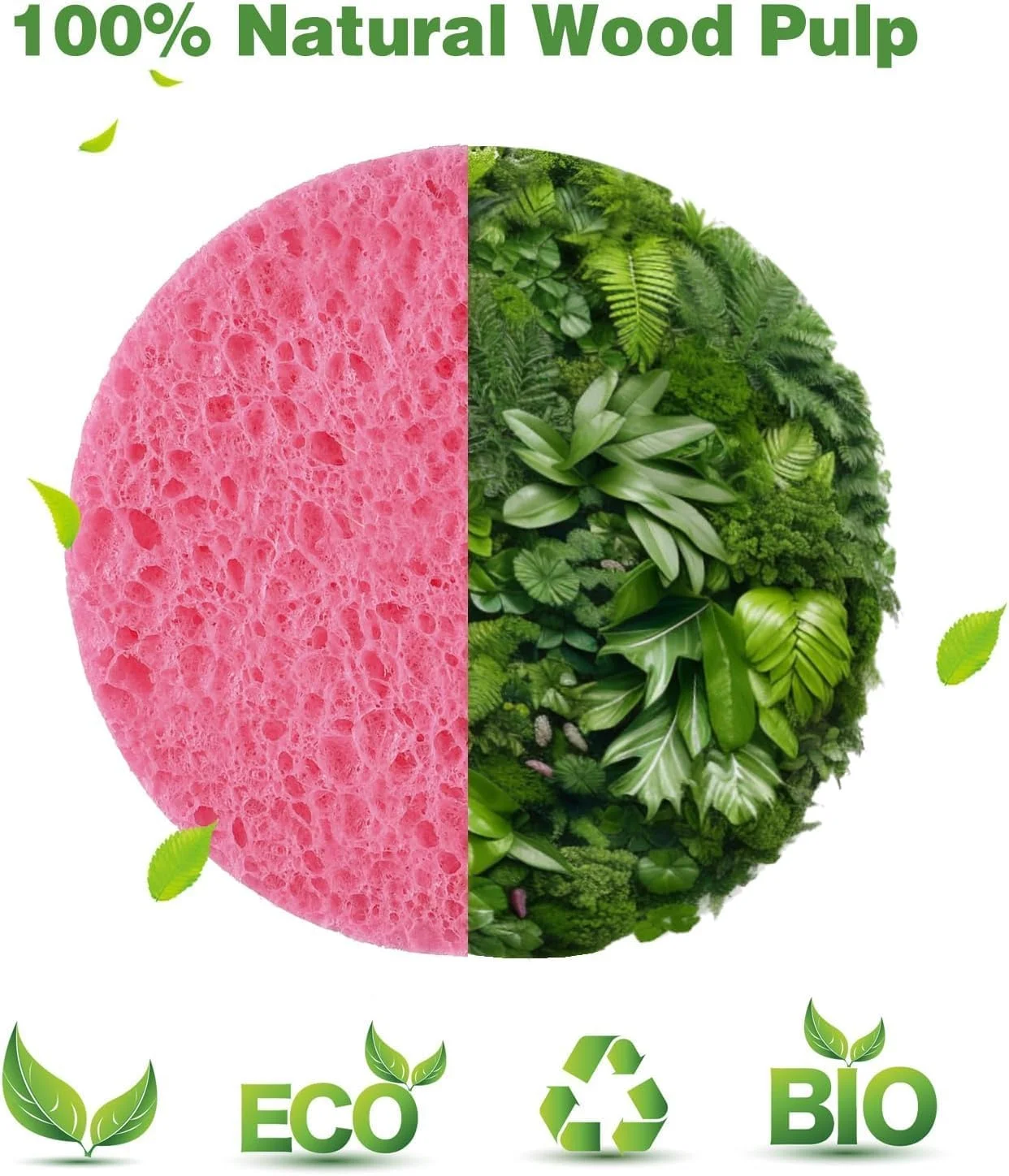 اسفنج فشرده صورت، 50 عدد، سلولزی، برای پاکسازی، ماساژ، لایه برداری اسفنج فشرده صورت، 50 عدد، سلولزی، برای پاکسازی، ماساژ، لایه برداری