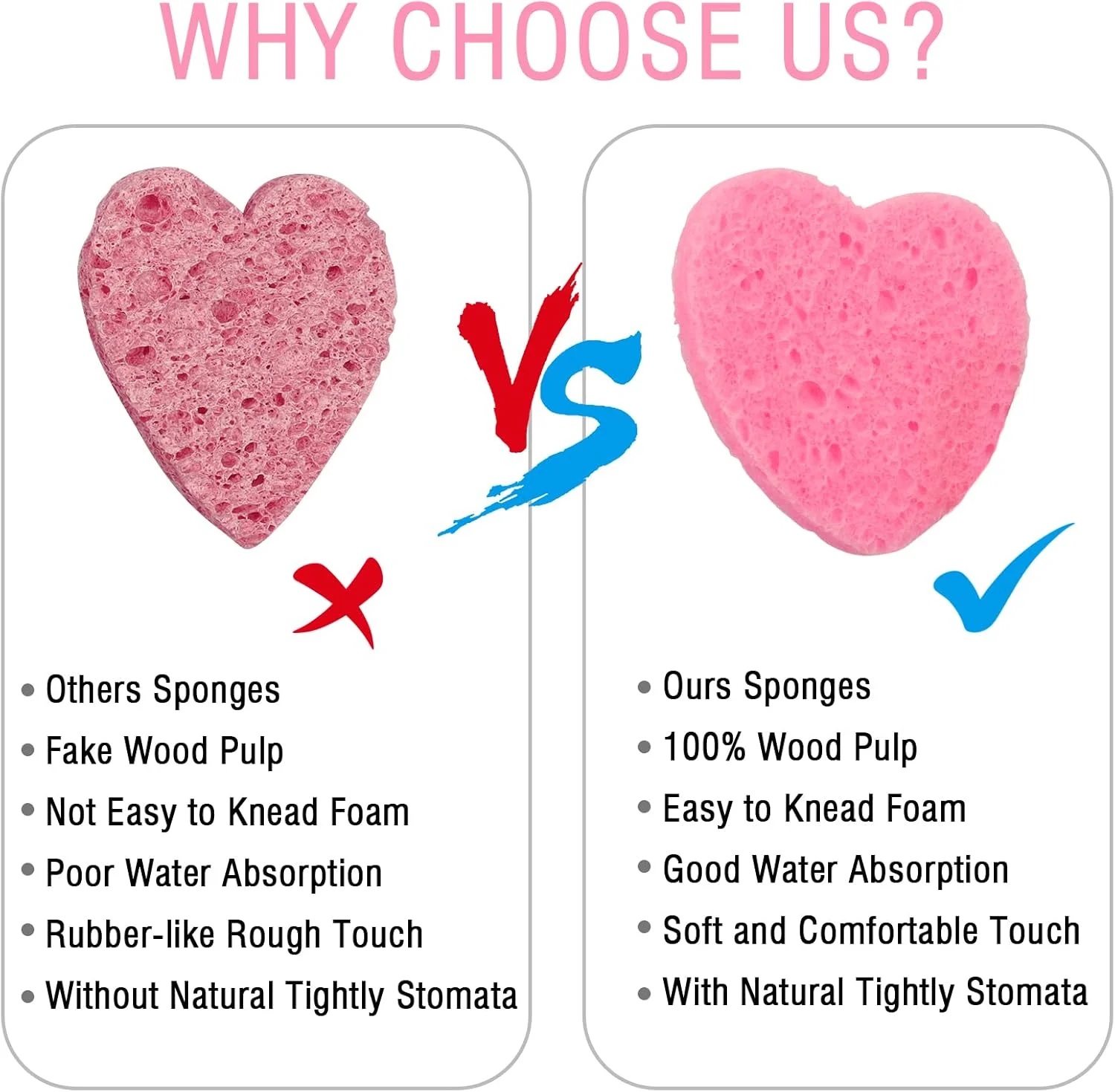 اسفنج های فشرده صورت CAETOUNG، بسته 55 عددی، مناسب متخصصان زیبایی، اسفنج های قلبی صورتی برای پاکسازی و لایه برداری، اسفنج های طبیعی قابل استفاده مجدد برای فیشیال همراه با محفظه نگهداری اسفنج های فشرده صورت CAETOUNG، بسته 55 عددی، مناسب متخصصان زیبایی، اسفنج های قلبی صورتی برای پاکسازی و لایه برداری، اسفنج های طبیعی قابل استفاده مجدد برای فیشیال همراه با محفظه نگهداری