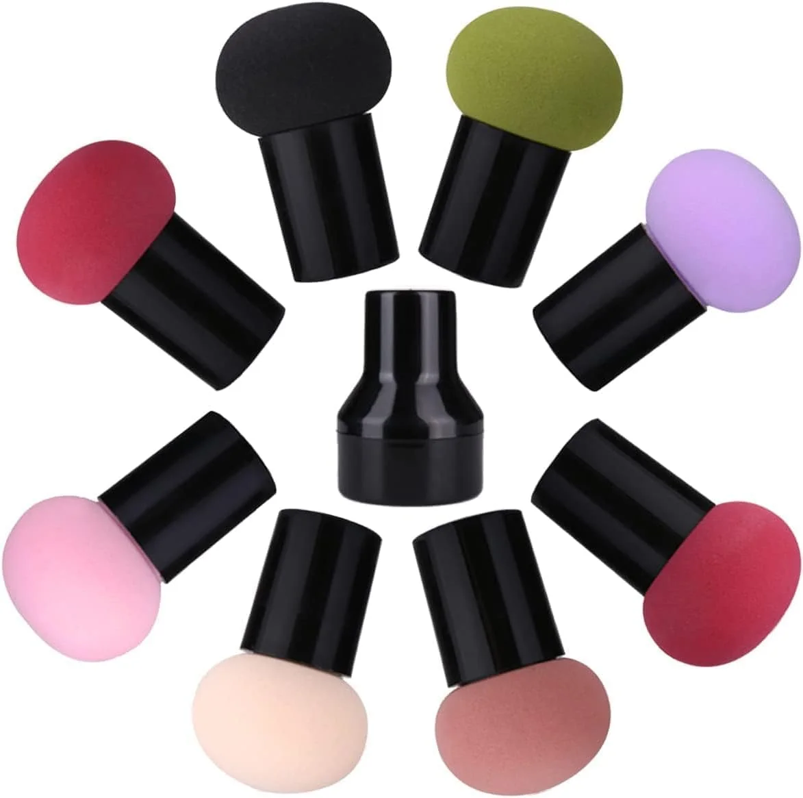 پدهای آرایشی قارچی ChicAbode، 8 عددی، پد پودر فونداسیون، کیت اسفنجی آرایشی با دسته، ابزار آرایشی برای فونداسیون، کانسیلر و پودر، پد آرایشی دو منظوره مرطوب و خشک پدهای آرایشی قارچی ChicAbode، 8 عددی، پد پودر فونداسیون، کیت اسفنجی آرایشی با دسته، ابزار آرایشی برای فونداسیون، کانسیلر و پودر، پد آرایشی دو منظوره مرطوب و خشک