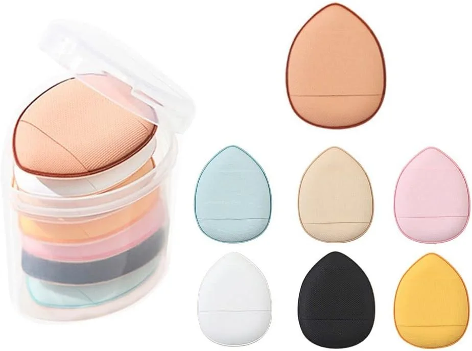 پد آرایشی مینی اسفنجی 7 عددی، پد انگشتی پودری نرم برای صورت، اسفنج زیرساز آرایشی مناسب کانسیلر چشم، ابزار آرایشی مرطوب و خشک پد آرایشی مینی اسفنجی 7 عددی، پد انگشتی پودری نرم برای صورت، اسفنج زیرساز آرایشی مناسب کانسیلر چشم، ابزار آرایشی مرطوب و خشک