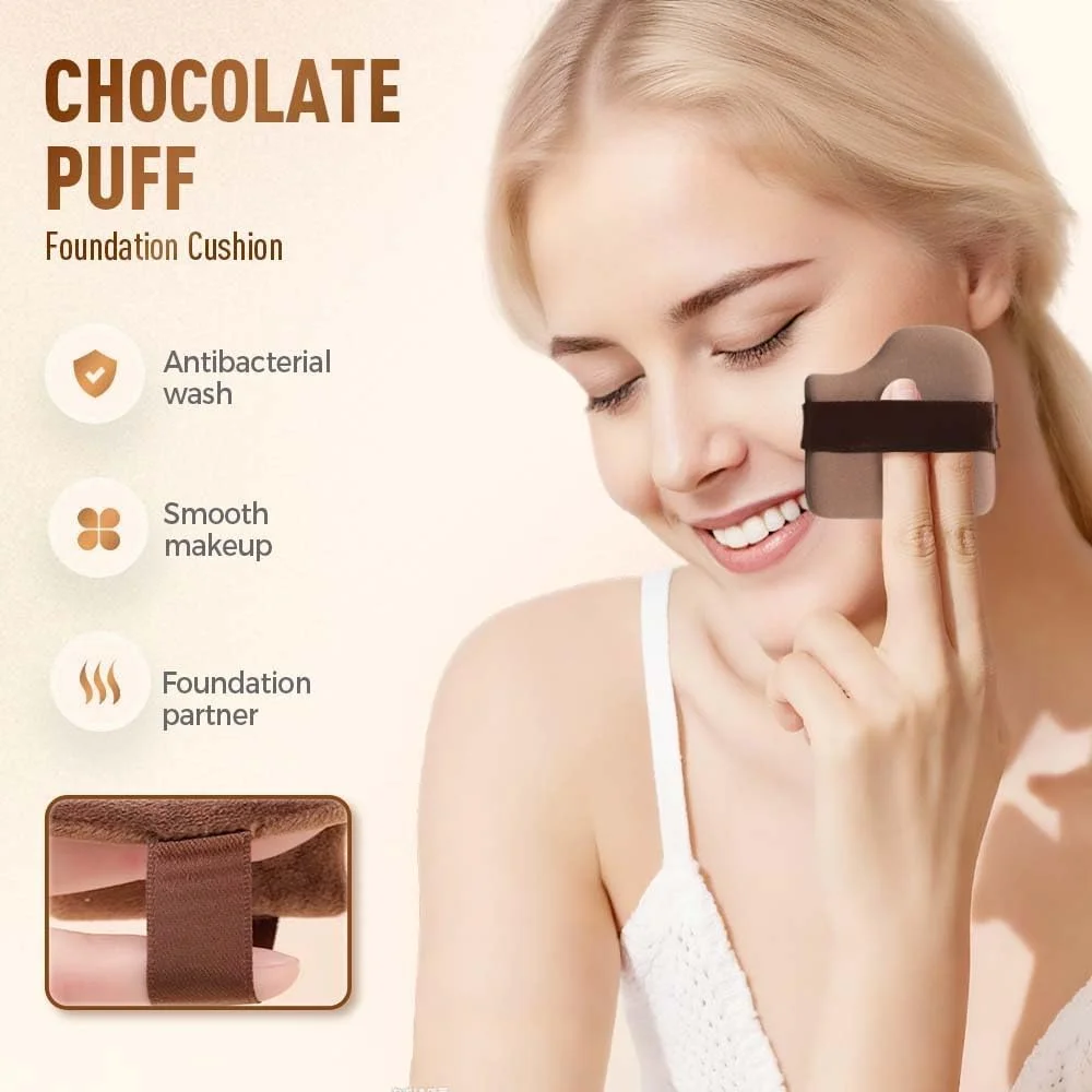 ست پد اسفنجی آرایشی رنگ شکلاتی - 18 عدد پد نرم و بدون لاتکس برای کرم پودر، کوشن و پدهای پودری کوچک برای استفاده سریع، مناسب برای لوازم آرایشی مایع، کرمی و پودری ست پد اسفنجی آرایشی رنگ شکلاتی - 18 عدد پد نرم و بدون لاتکس برای کرم پودر، کوشن و پدهای پودری کوچک برای استفاده سریع، مناسب برای لوازم آرایشی مایع، کرمی و پودری