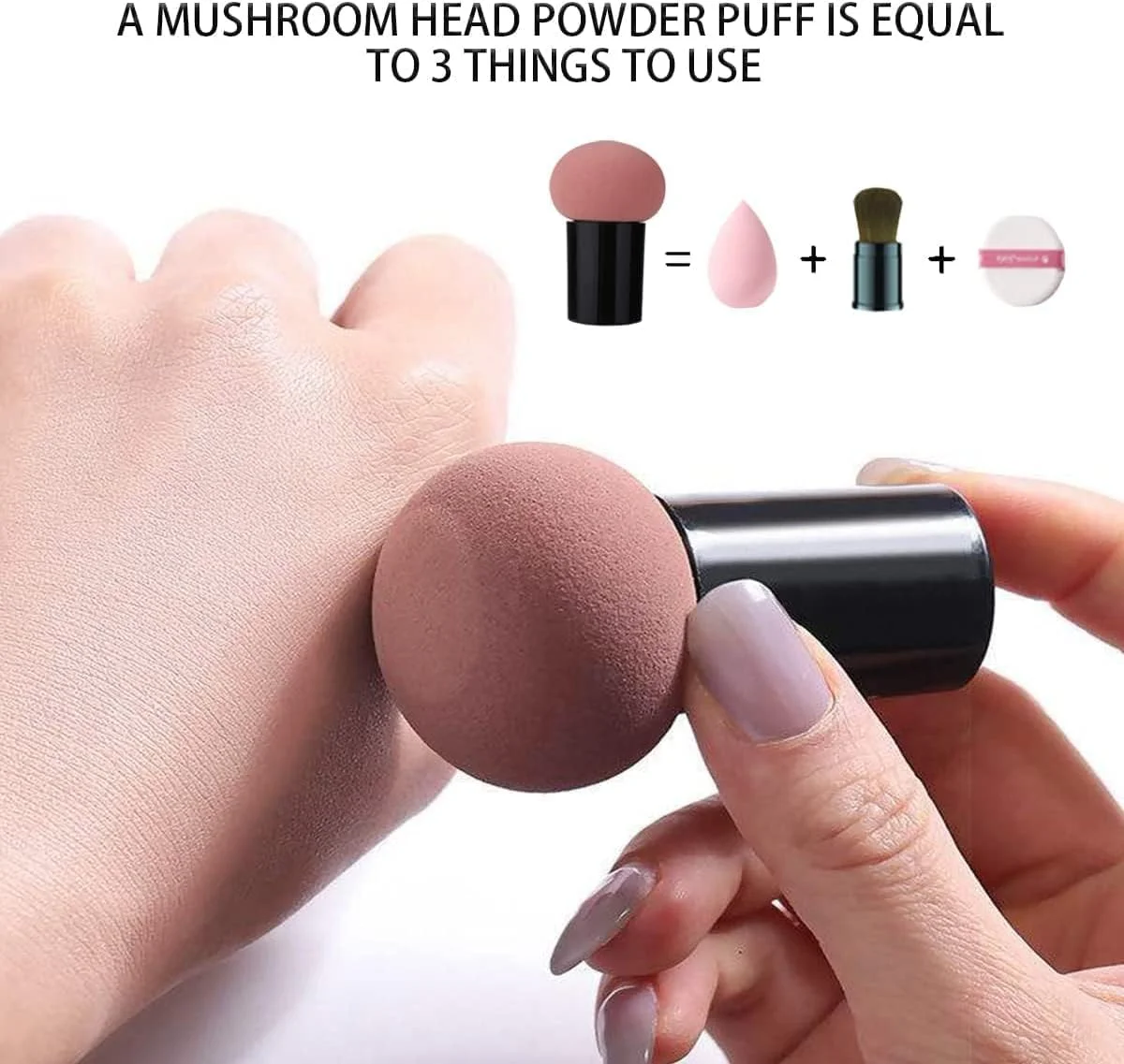 پدهای آرایشی قارچی ChicAbode، 8 عددی، پد پودر فونداسیون، کیت اسفنجی آرایشی با دسته، ابزار آرایشی برای فونداسیون، کانسیلر و پودر، پد آرایشی دو منظوره مرطوب و خشک پدهای آرایشی قارچی ChicAbode، 8 عددی، پد پودر فونداسیون، کیت اسفنجی آرایشی با دسته، ابزار آرایشی برای فونداسیون، کانسیلر و پودر، پد آرایشی دو منظوره مرطوب و خشک